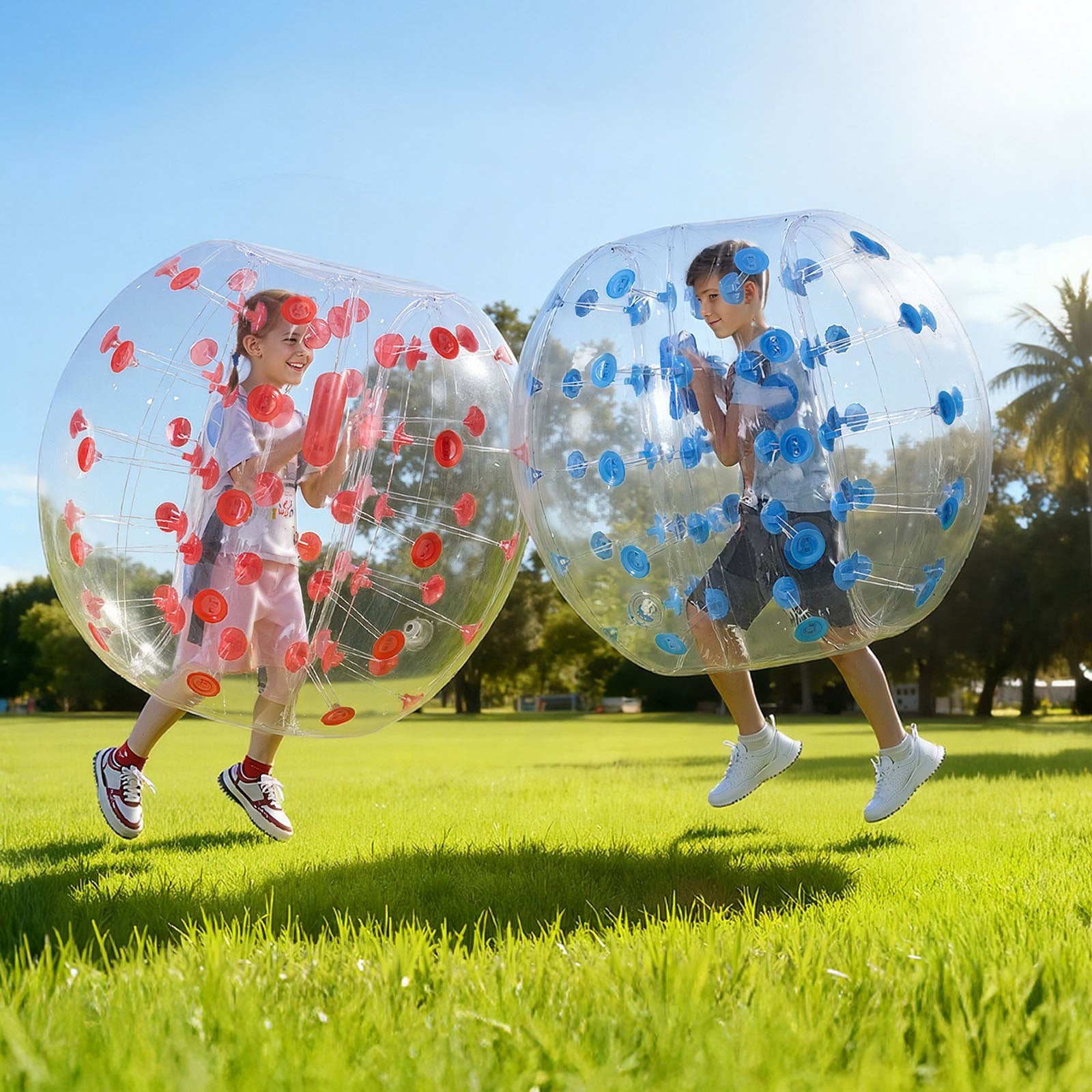 Inflatable Bumper Balls 4FT 2-Pack PVC Sumo Zorb Human Bubble Outdoor Play