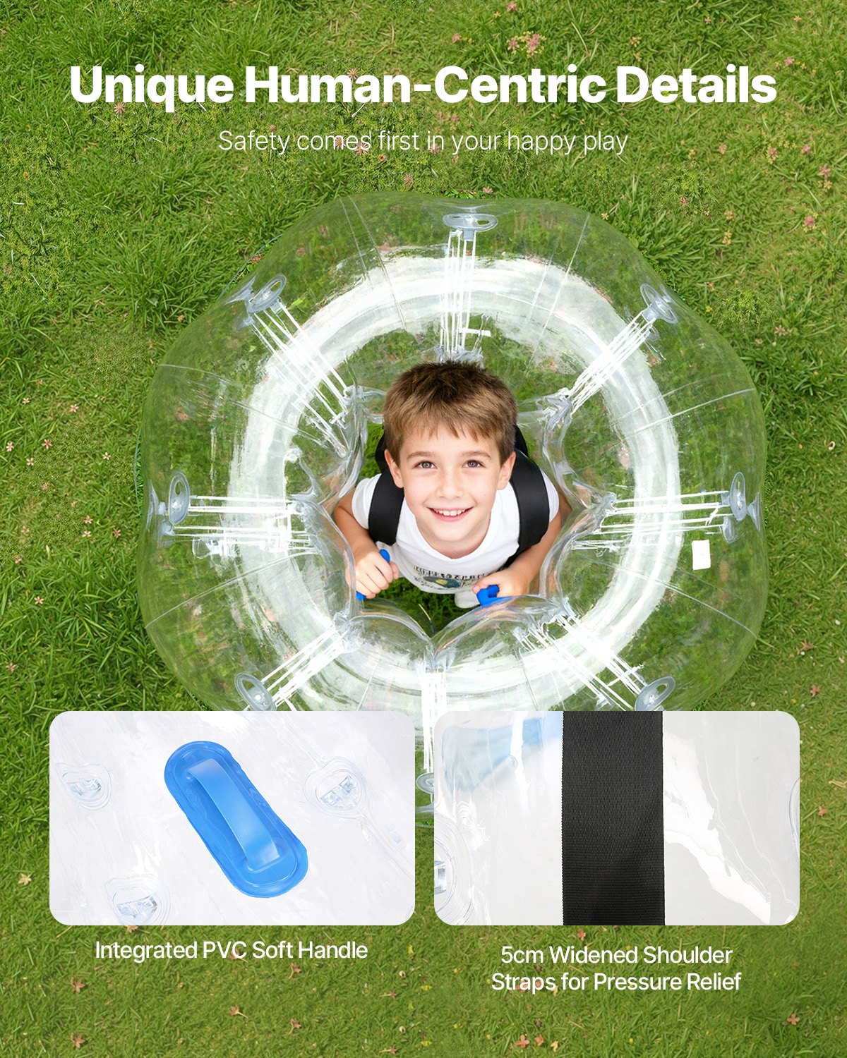 Inflatable Bumper Balls 4FT 2-Pack PVC Sumo Zorb Human Bubble Outdoor Play
