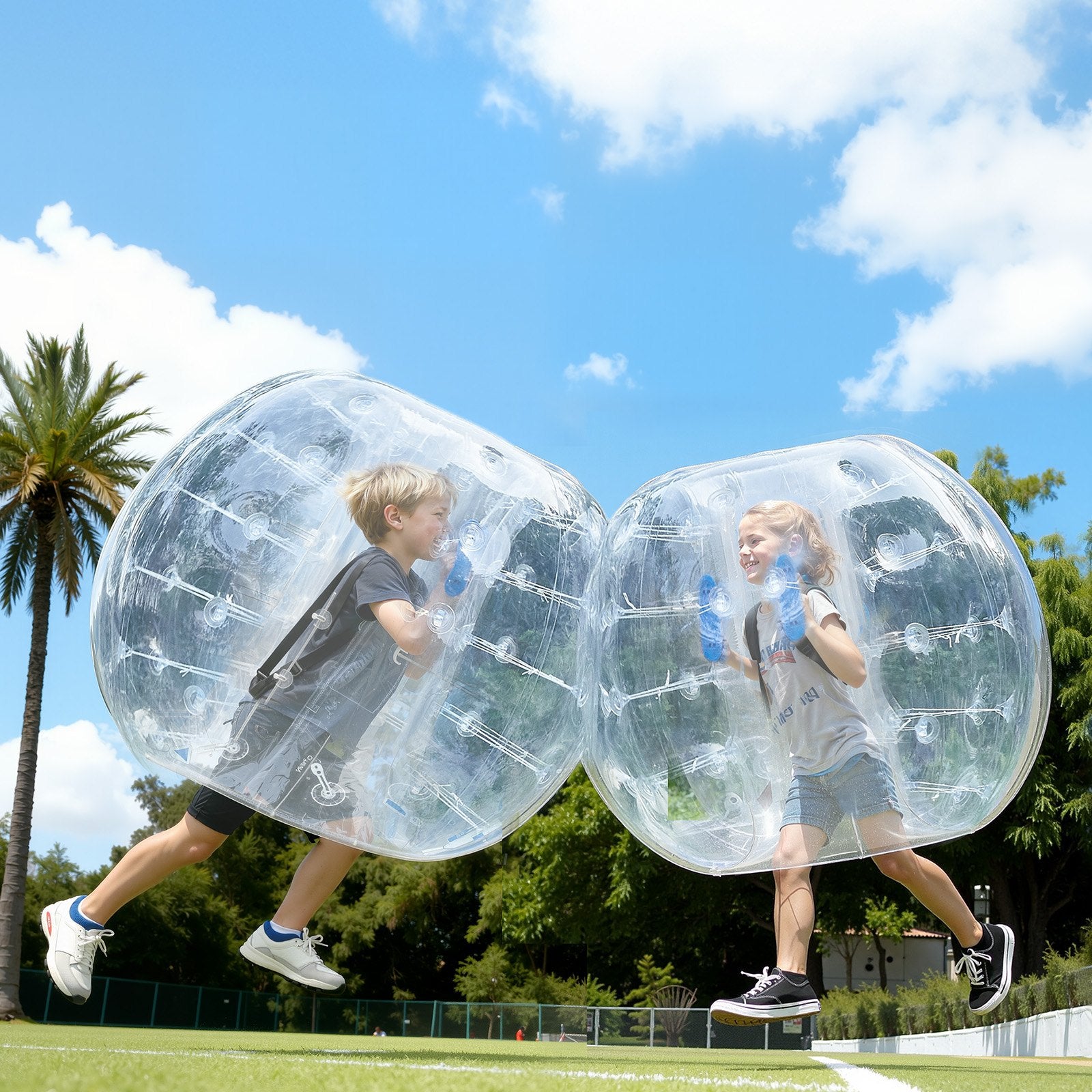 Inflatable Bumper Balls 4FT 2-Pack PVC Sumo Zorb Human Bubble Outdoor Play