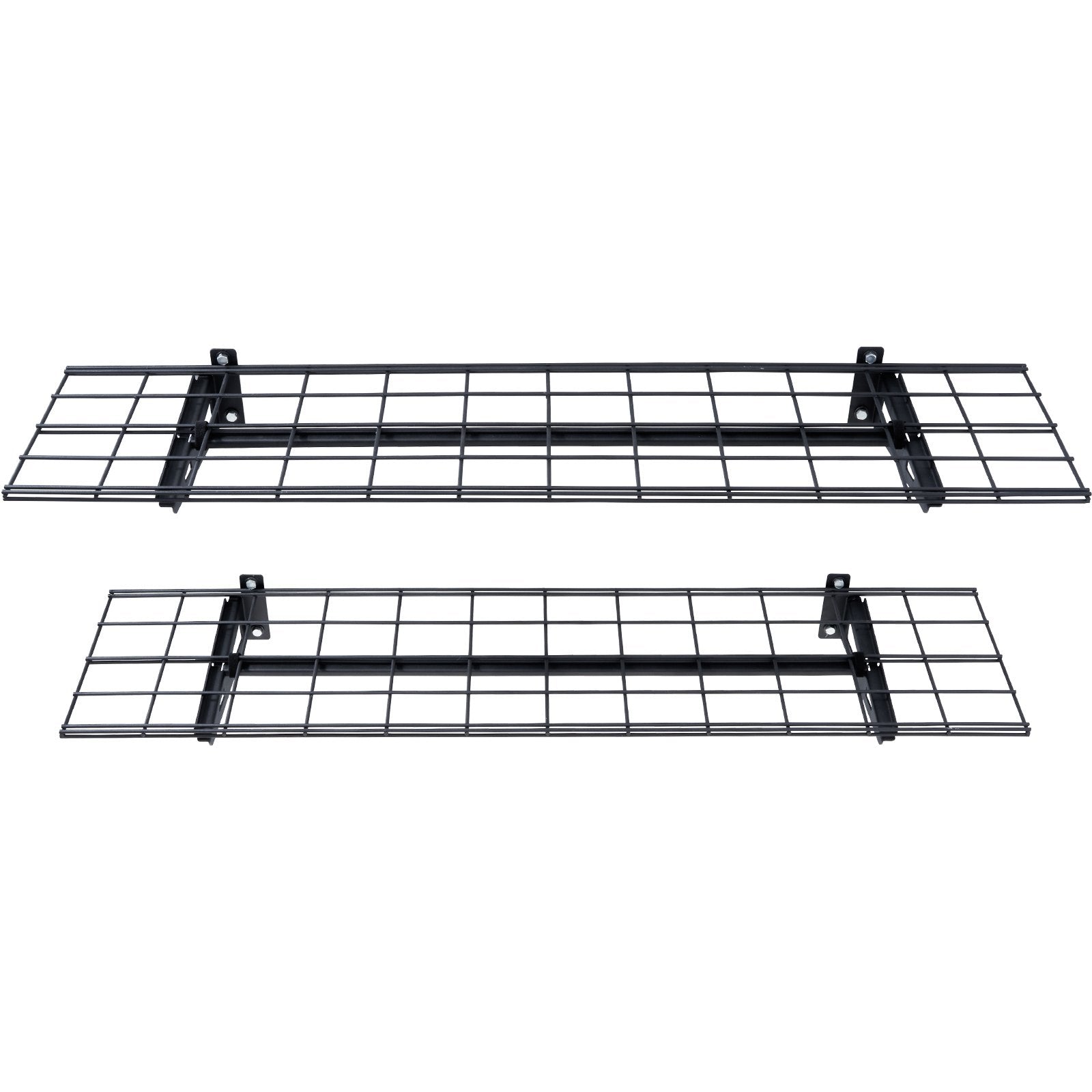 Garage Storage Shelving 2-Pack 48x12in Heavy-Duty Wall Mounted 400lbs Capacity