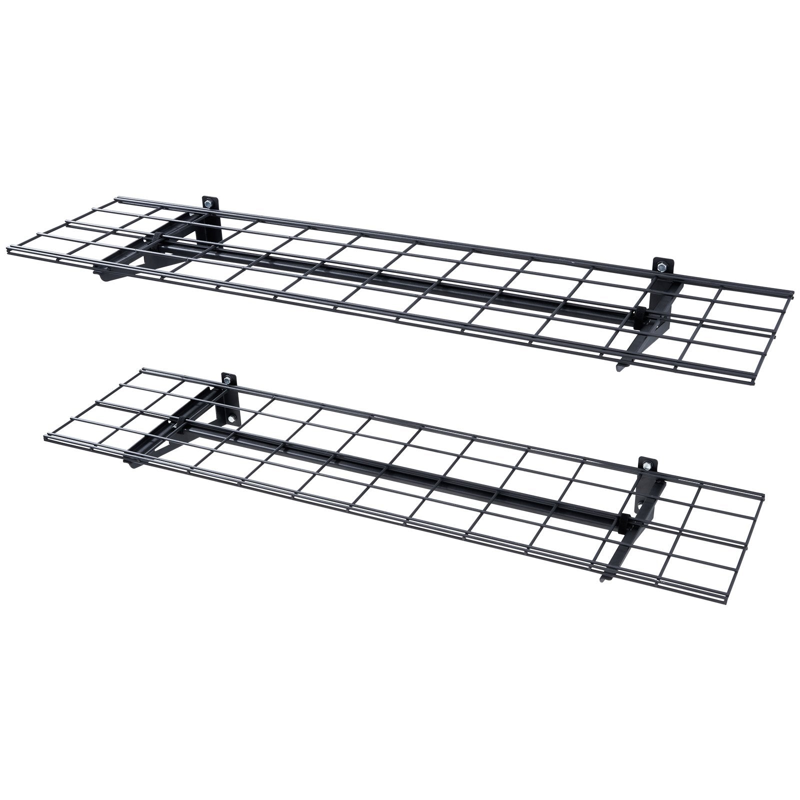 Garage Storage Shelving 2-Pack 48x12in Heavy-Duty Wall Mounted 400lbs Capacity