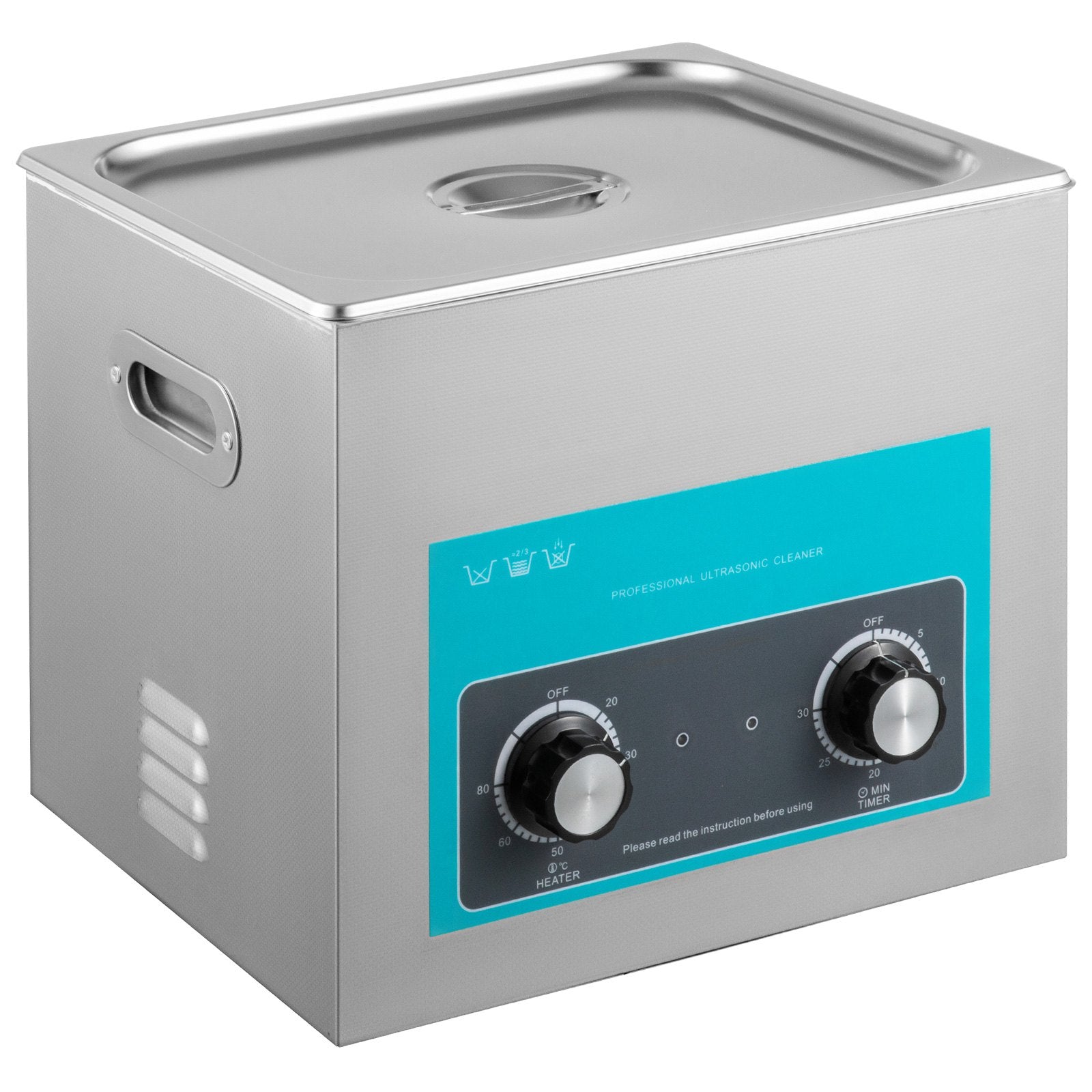 Ultrasonic Jewelry Cleaner Heater Timer for Eyeglass Rings Dentures Instruments