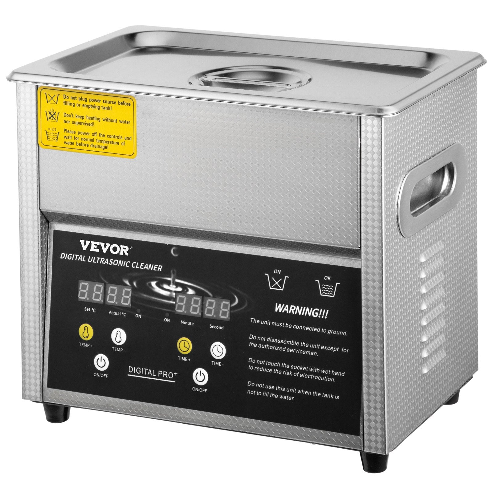 Jewelry Ultrasonic Cleaner with Heater Timer for Rings Eyeglasses Dentures