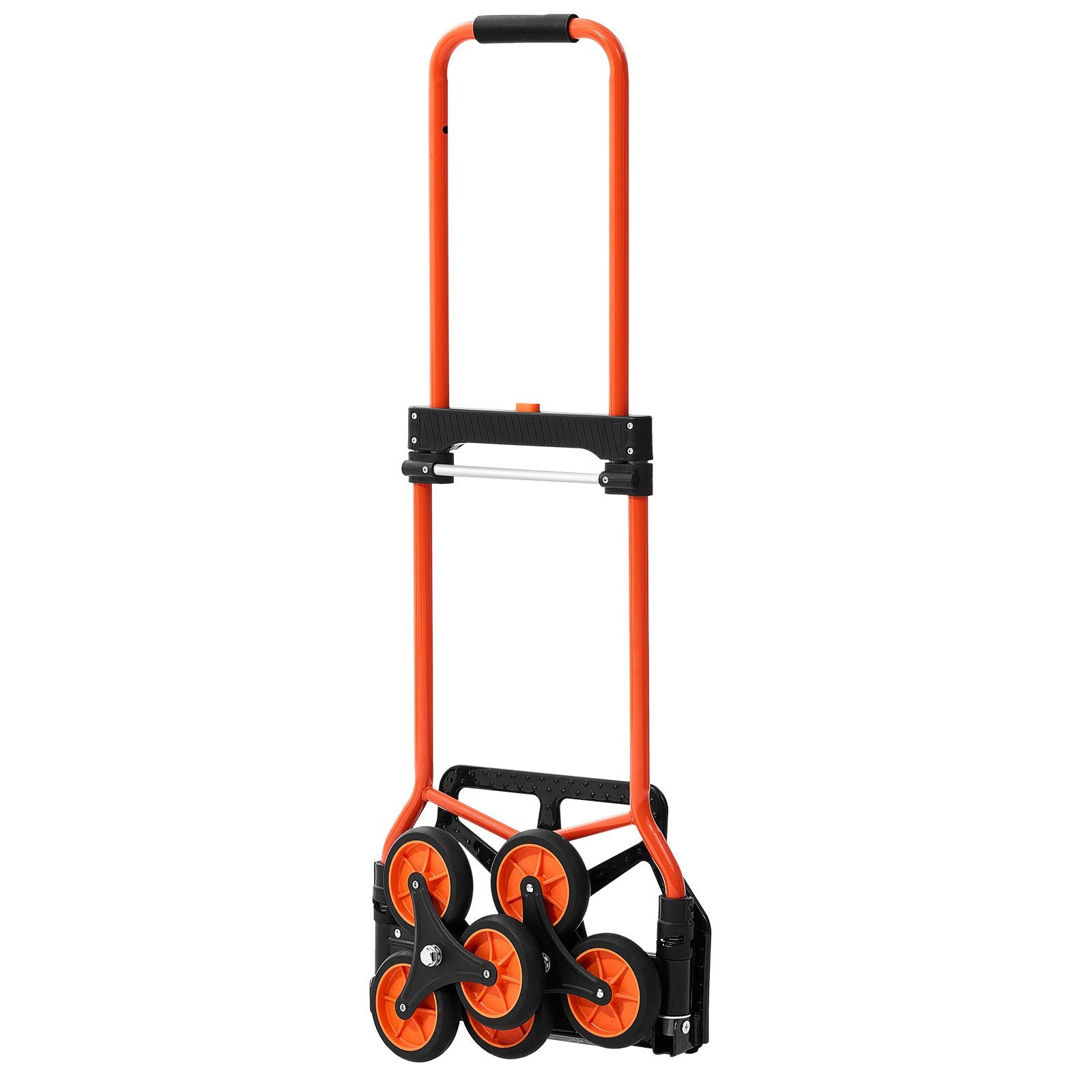 Stair Climbing Folding Hand Truck Cart with Telescoping Handle and Bungee Cords
