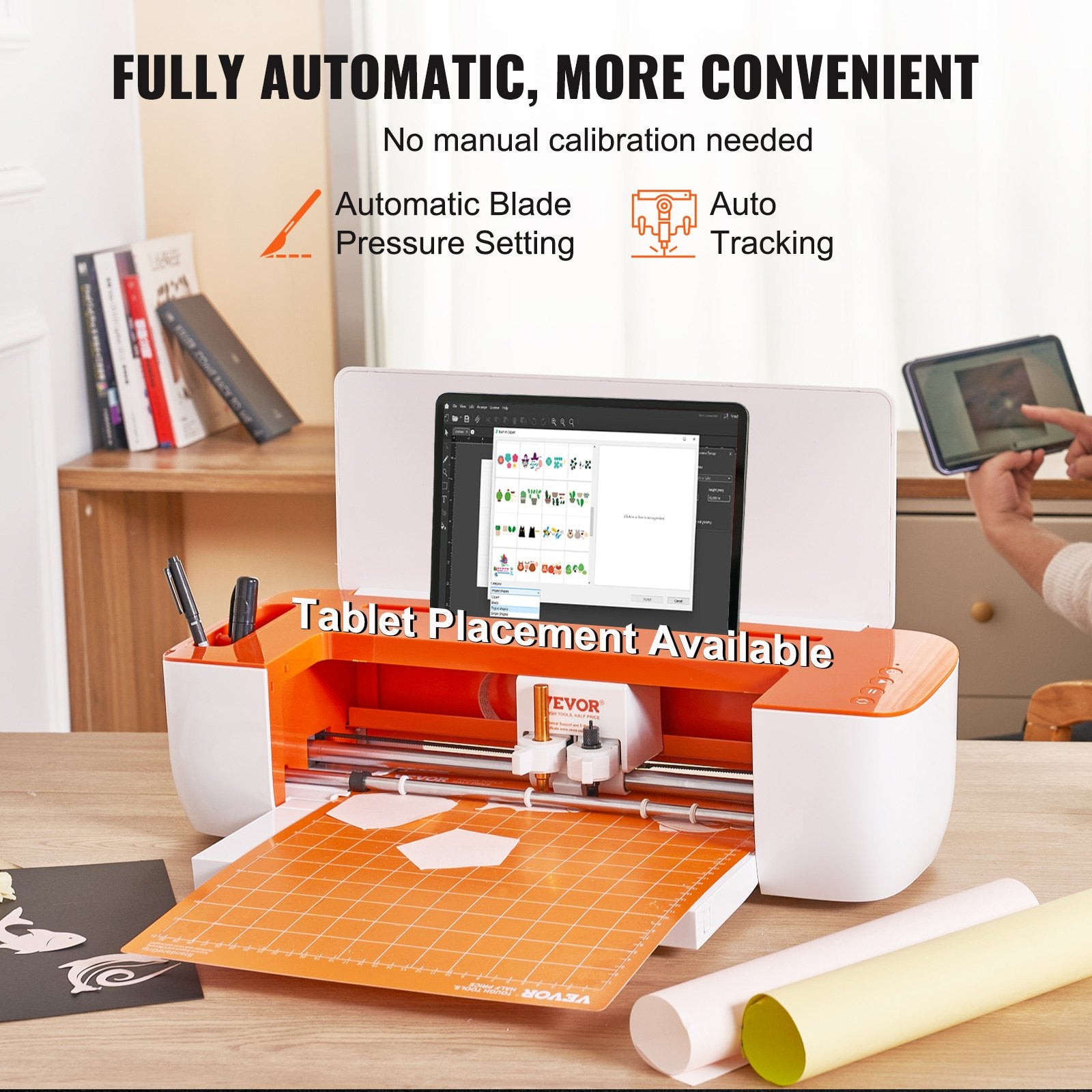 Bluetooth Vinyl Cutter Machine 12" DIY Cutting Plotter for Cards