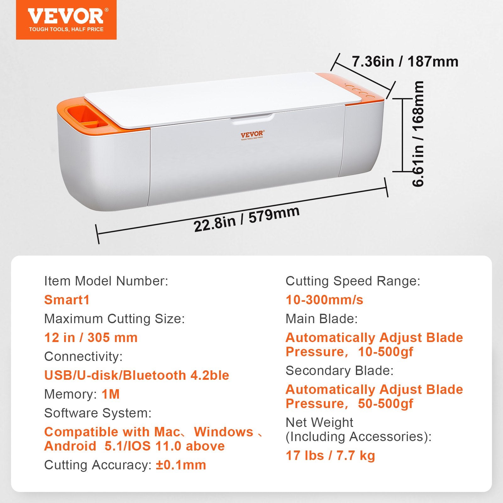 Bluetooth Vinyl Cutter Machine 12" DIY Cutting Plotter for Cards