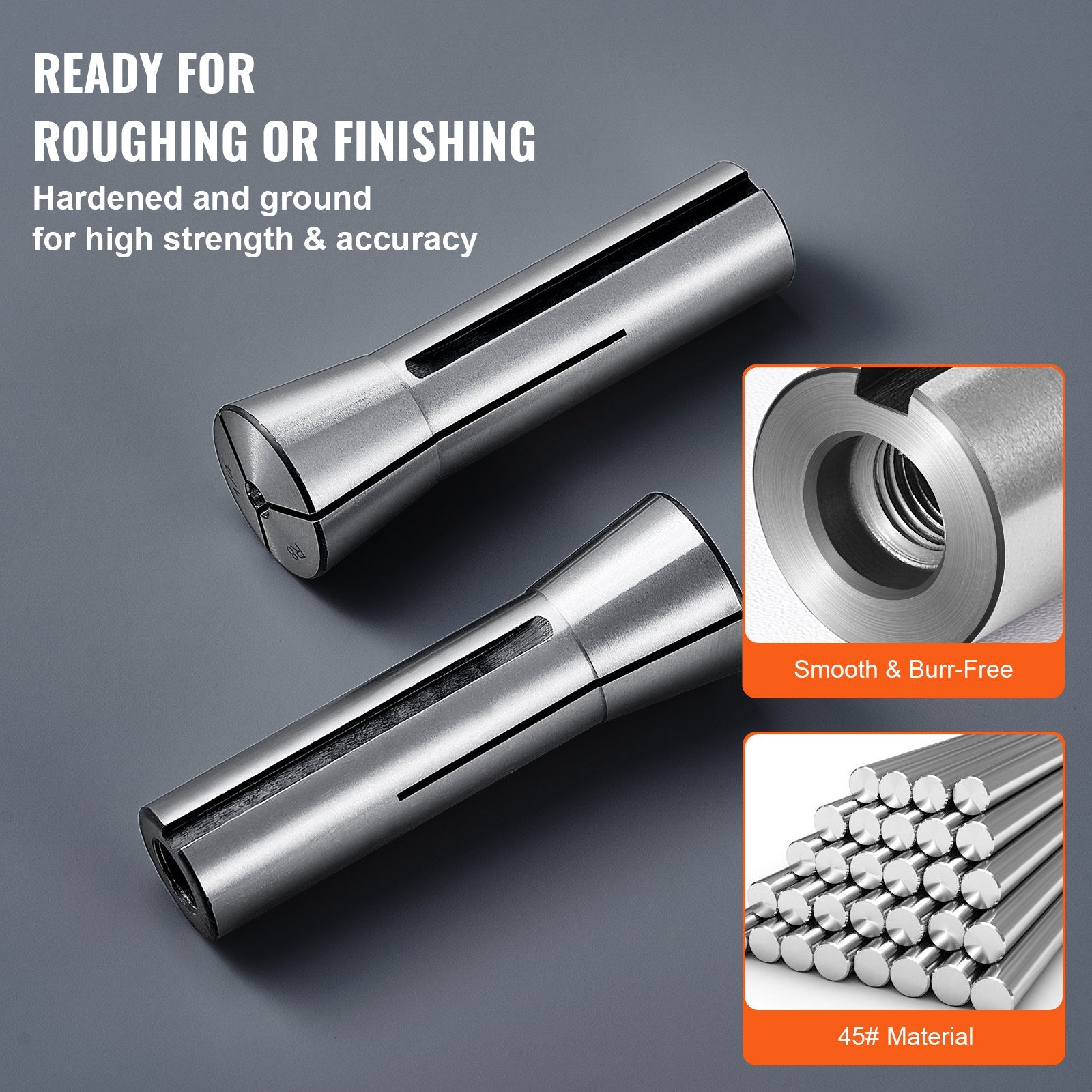 13 Pcs R8 Collet Set 1/8 to 7/8 Precision Milling Chuck 0.0012 TIR
