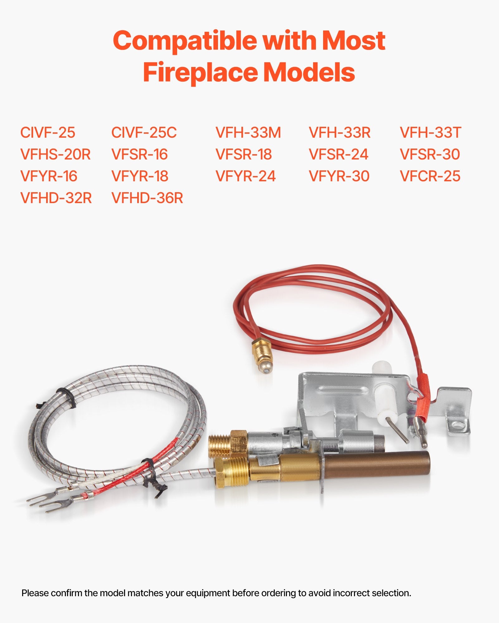Gas Pilot Assembly OE 103779-01 PP231 NG8218 Natural Gas Fireplace Replacement