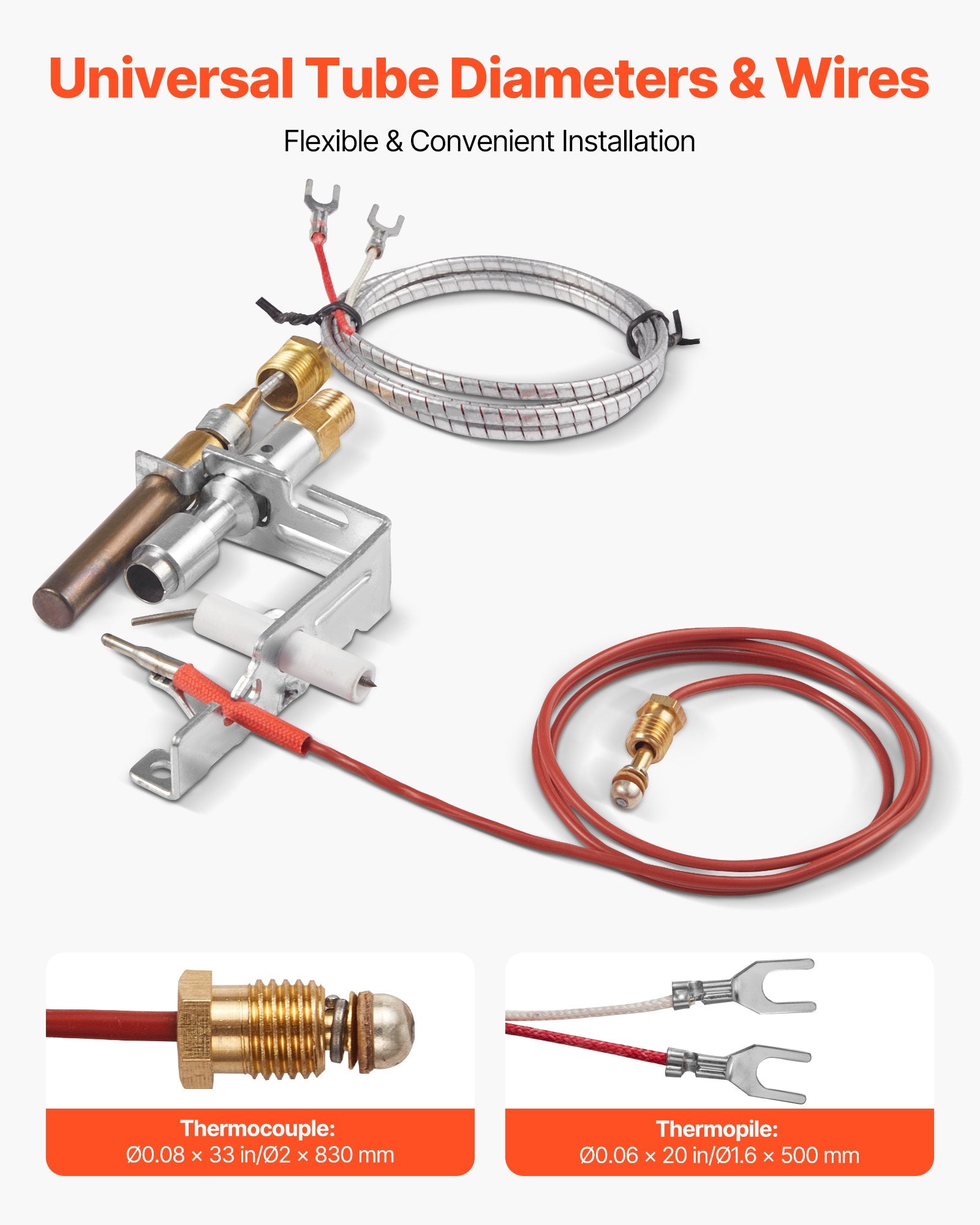 Gas Pilot Assembly OE 103779-01 PP231 NG8218 Natural Gas Fireplace Replacement