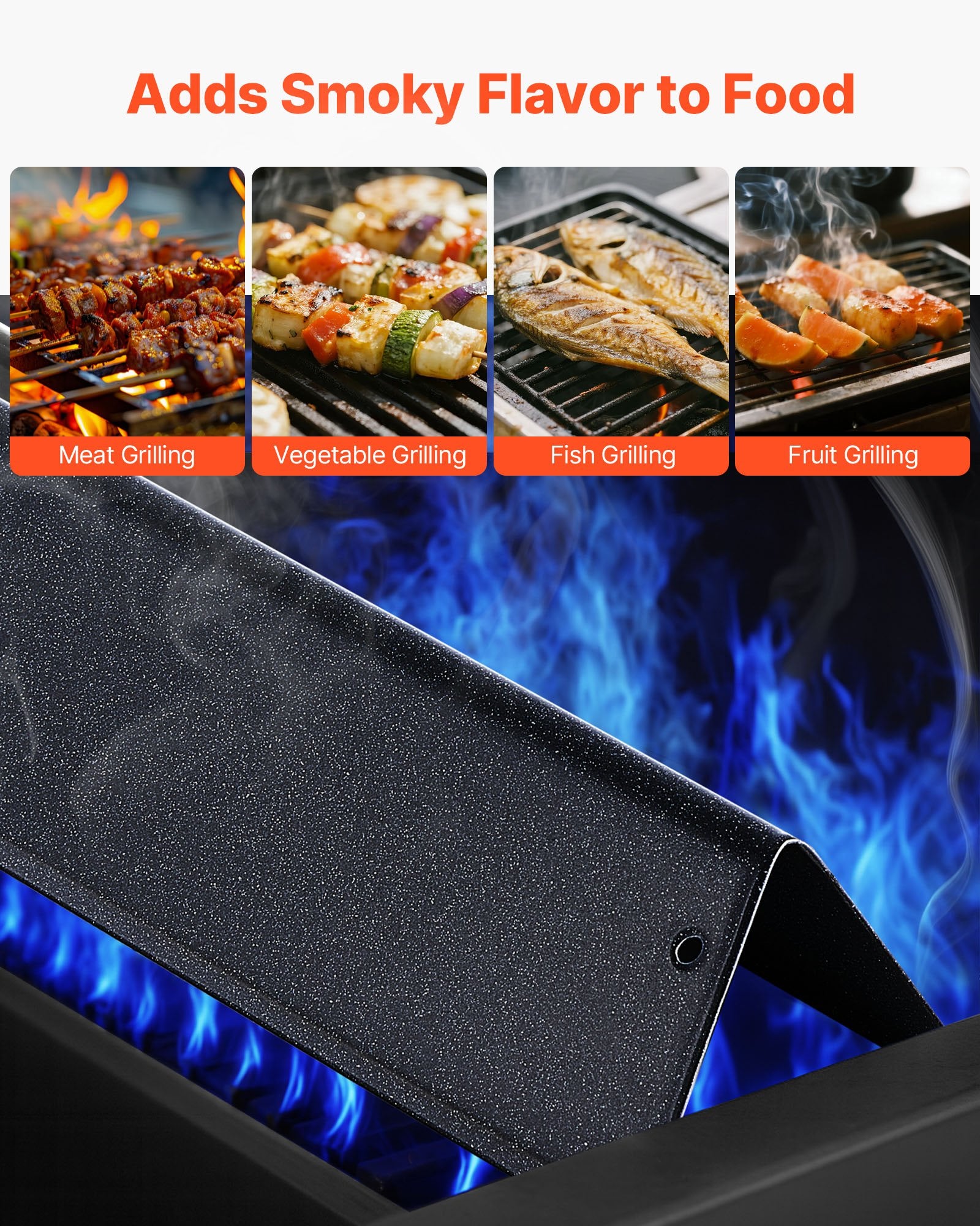 Flavorizer Bars 39cm Grill Replacement Weber Spirit Porcelain Steel 3 Pack
