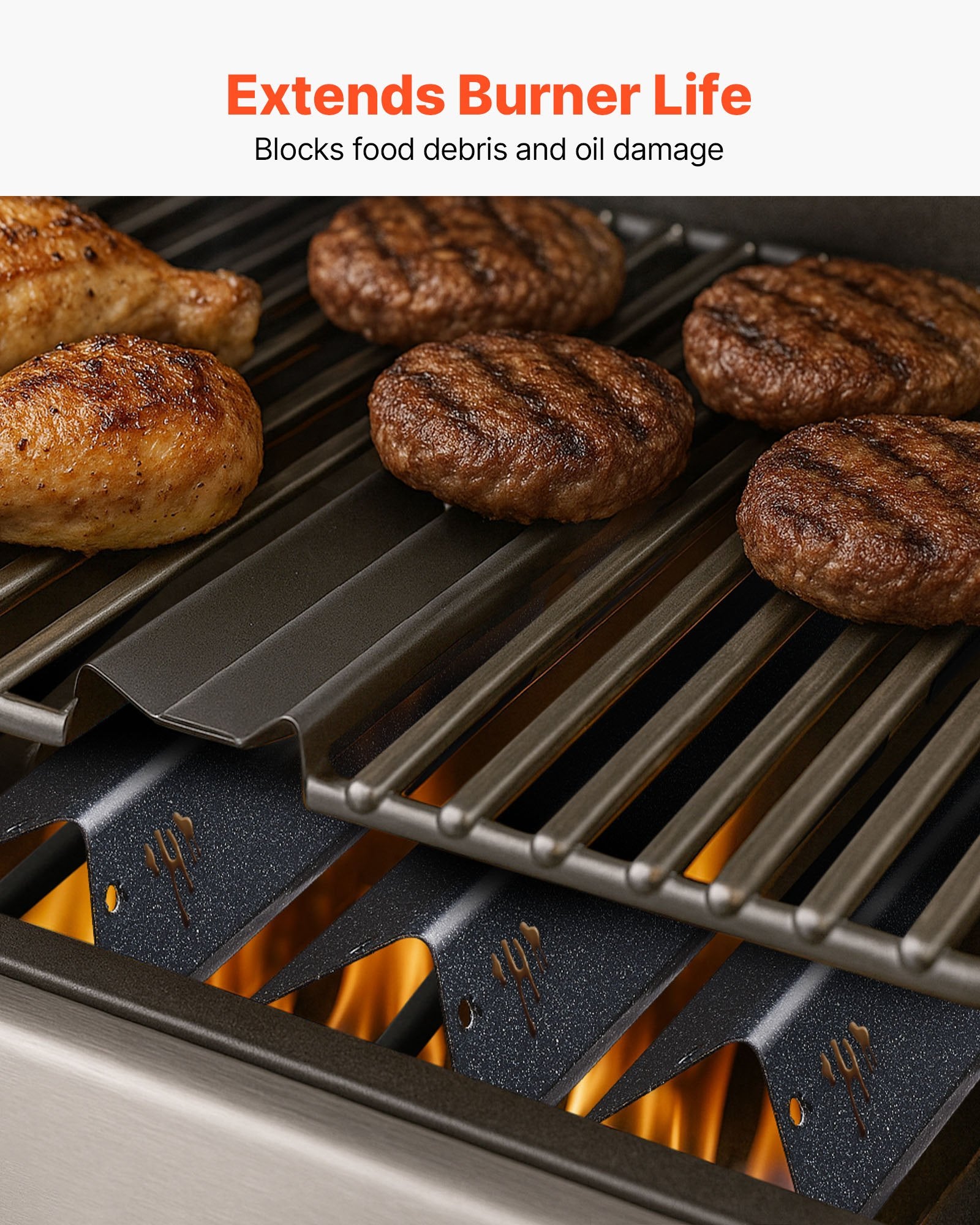 Flavorizer Bars 44cm Grill Replacement Weber Genesis Porcelain Steel 5 Pack