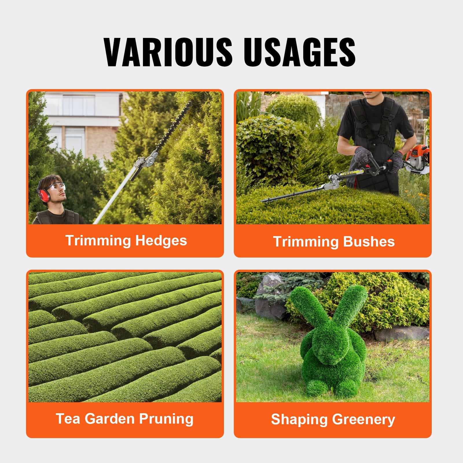 26CC Gas Hedge Trimmer 15.7-Inch 2 Cycle Dual Action Adjustable Head