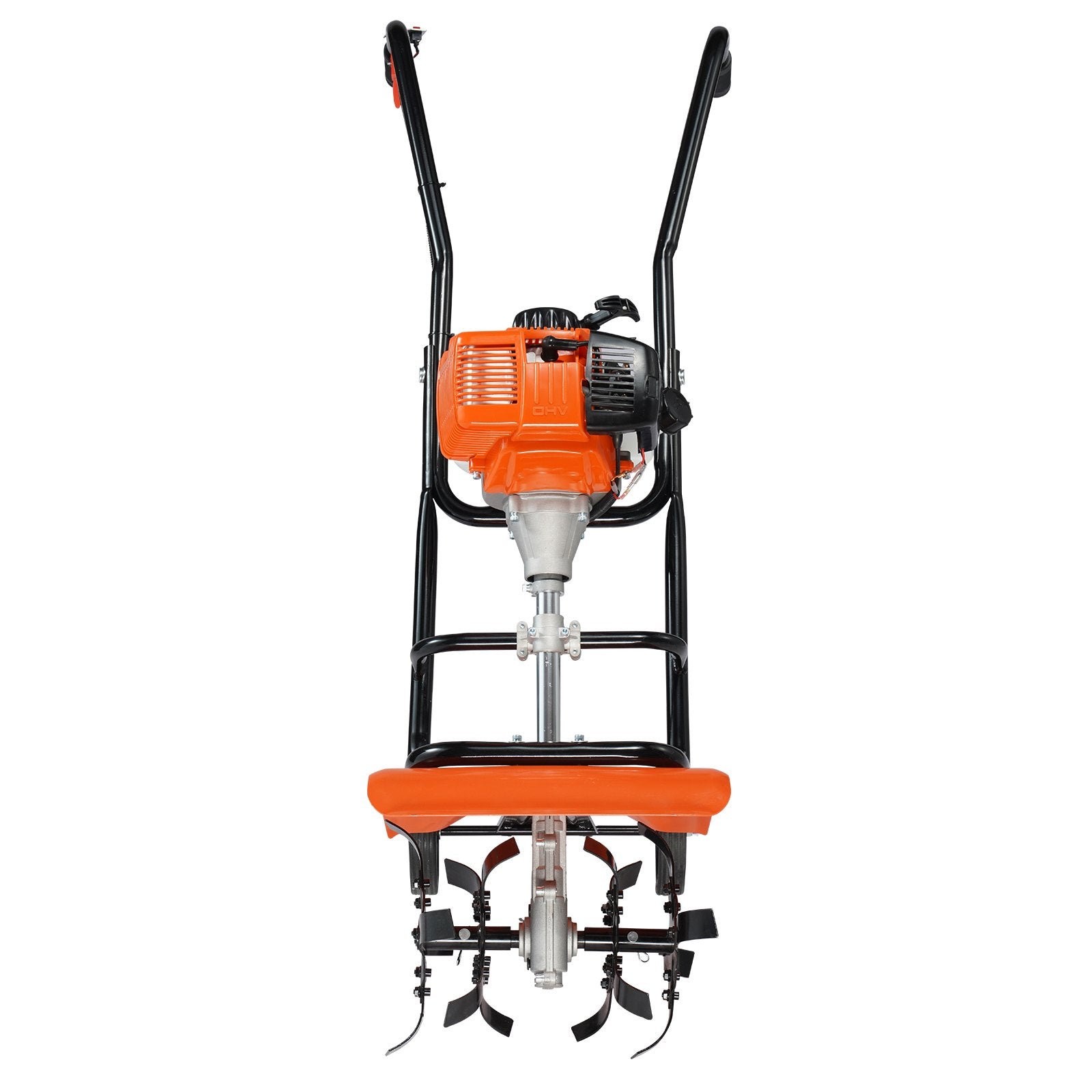 Tiller Cultivator Gas Powered 31CC 4-Stroke with 4 Adjustable Steel Front Tines
