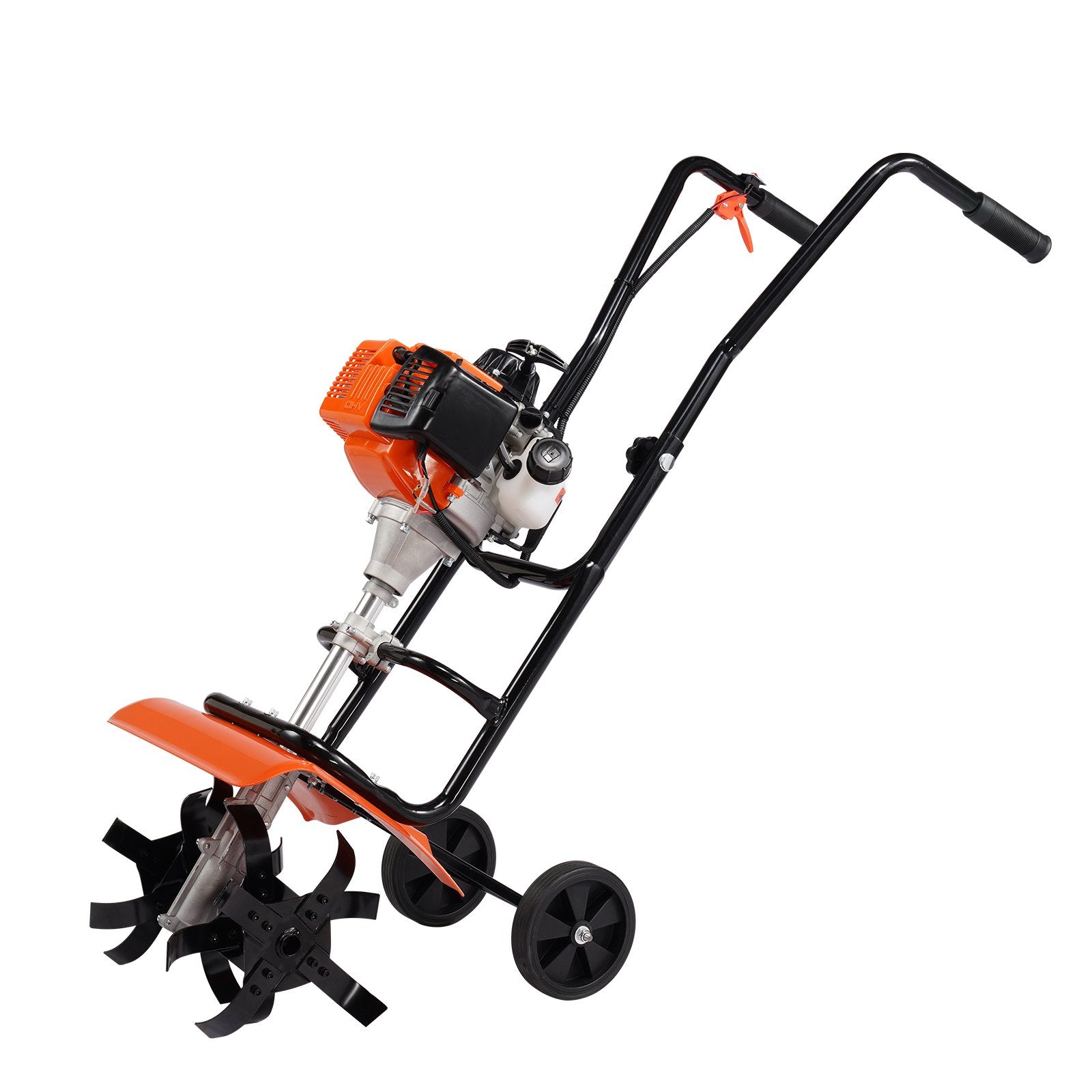Tiller Cultivator Gas Powered 31CC 4-Stroke with 4 Adjustable Steel Front Tines
