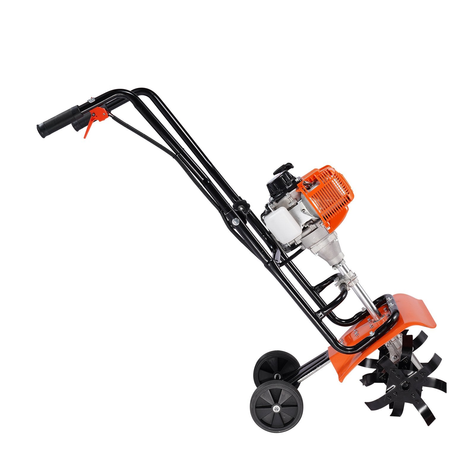 Tiller Cultivator Gas Powered 38CC 4-Stroke with 4 Adjustable Steel Front Tines