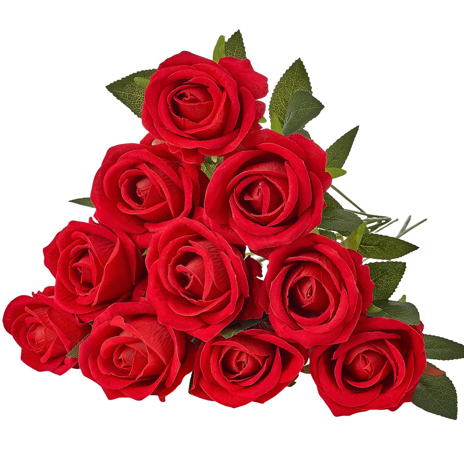 Artificial Flowers, 60pcs Red Foam Roses Stems for DIY Wedding & Home Decor