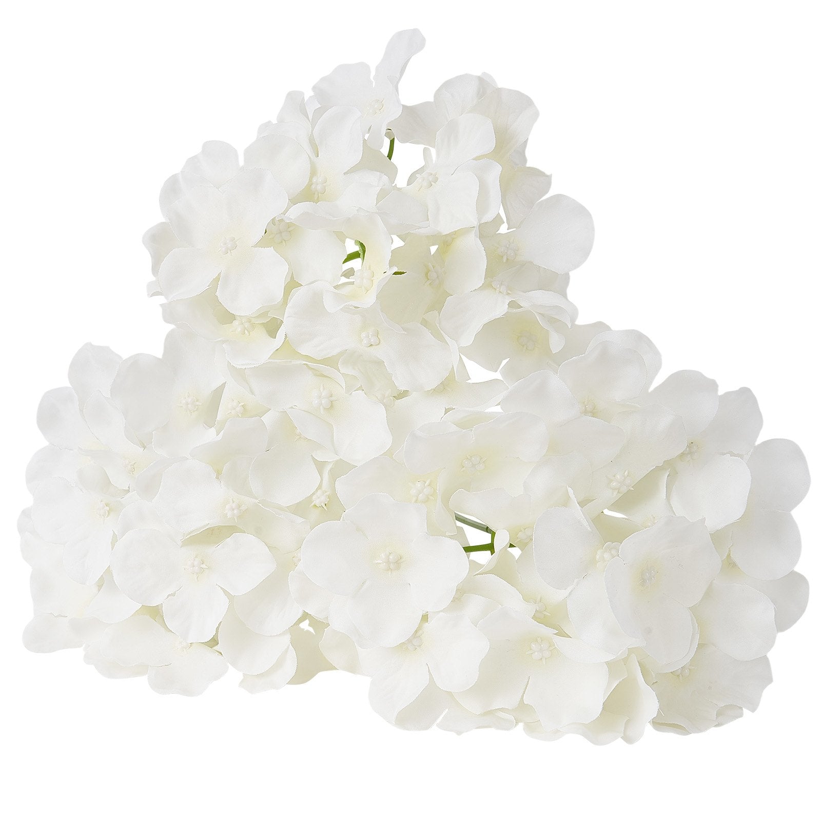 Artificial Flowers 205pcs White Silk Hydrangea Stems DIY Wedding Home Décor