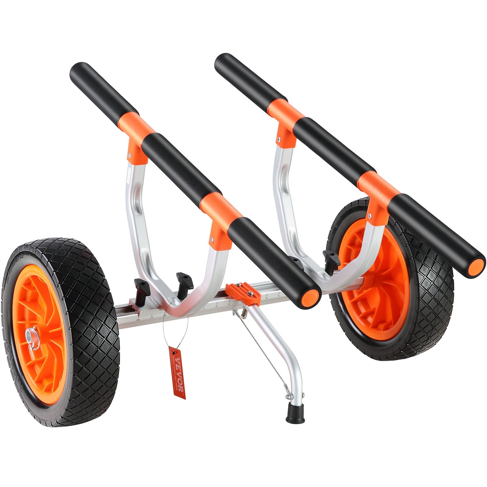 Kayak Cart Heavy Duty Detachable Trolley Solid Tires Adjustable Nonslip 204kg