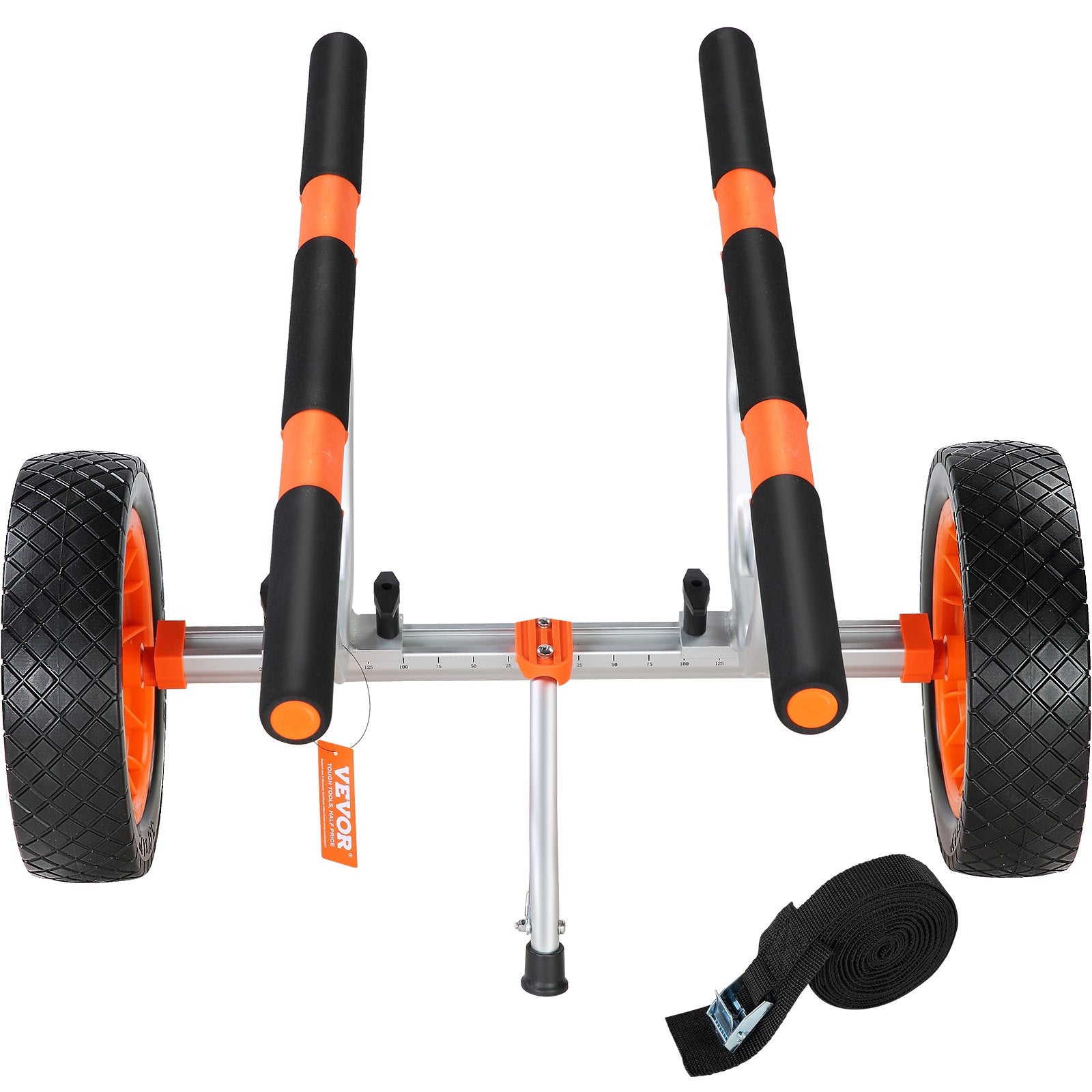 Kayak Cart Heavy Duty Detachable Trolley Solid Tires Adjustable Nonslip 204kg