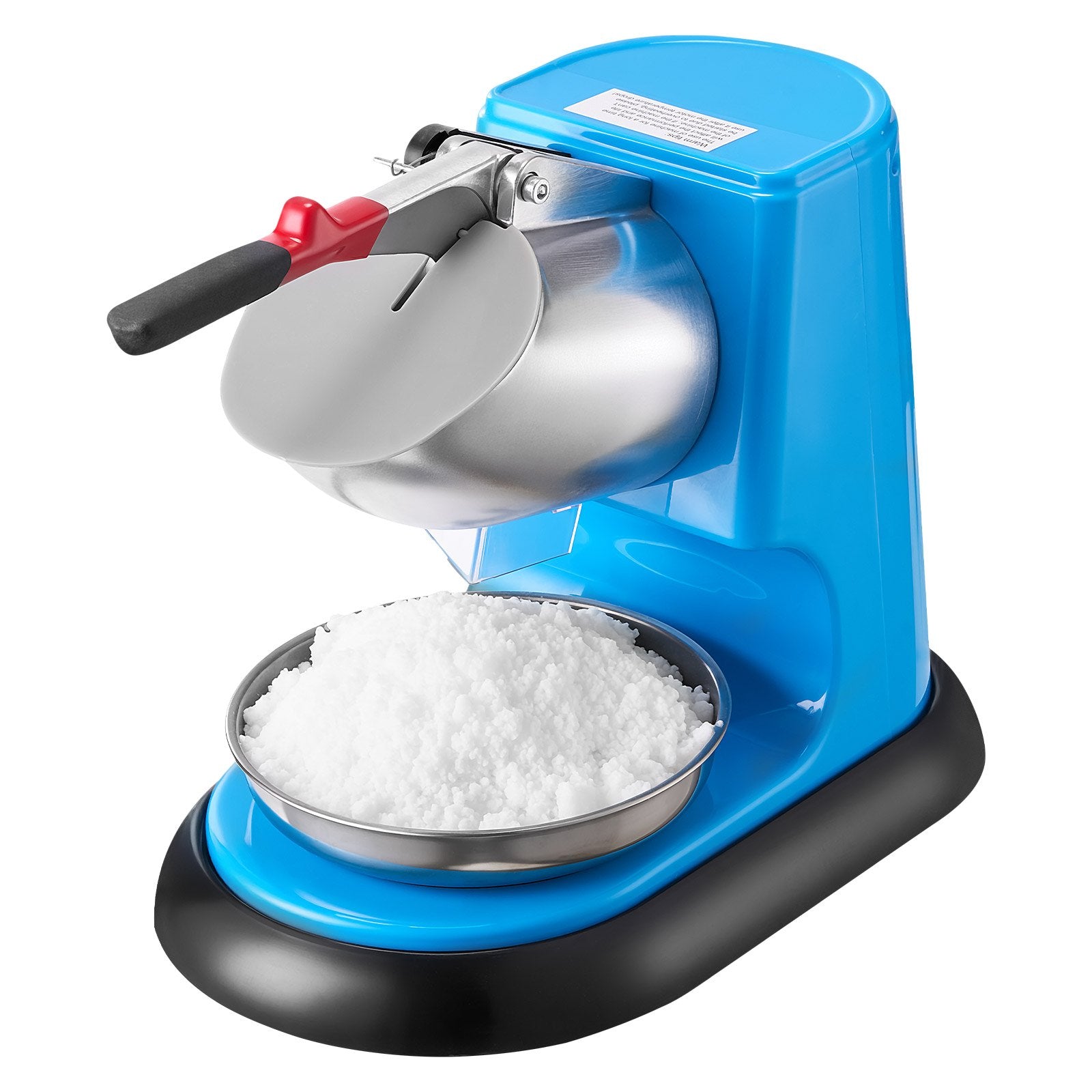 Ice Crusher Machine 100kg/hr Electric 4 Blades 300W Shaved Ice Machine Blue