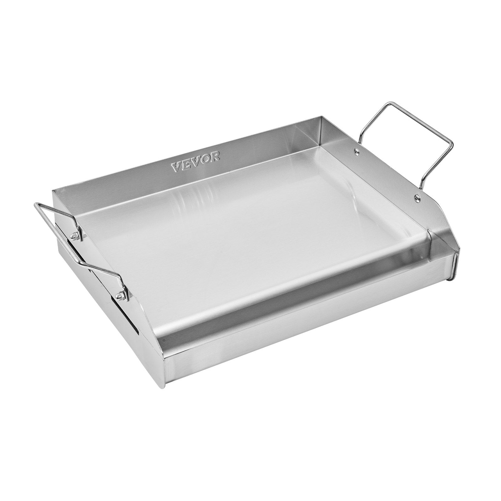 Stainless Steel Griddle 17x13" Flat Top Plate Gas Grill Teppanyaki with Handle