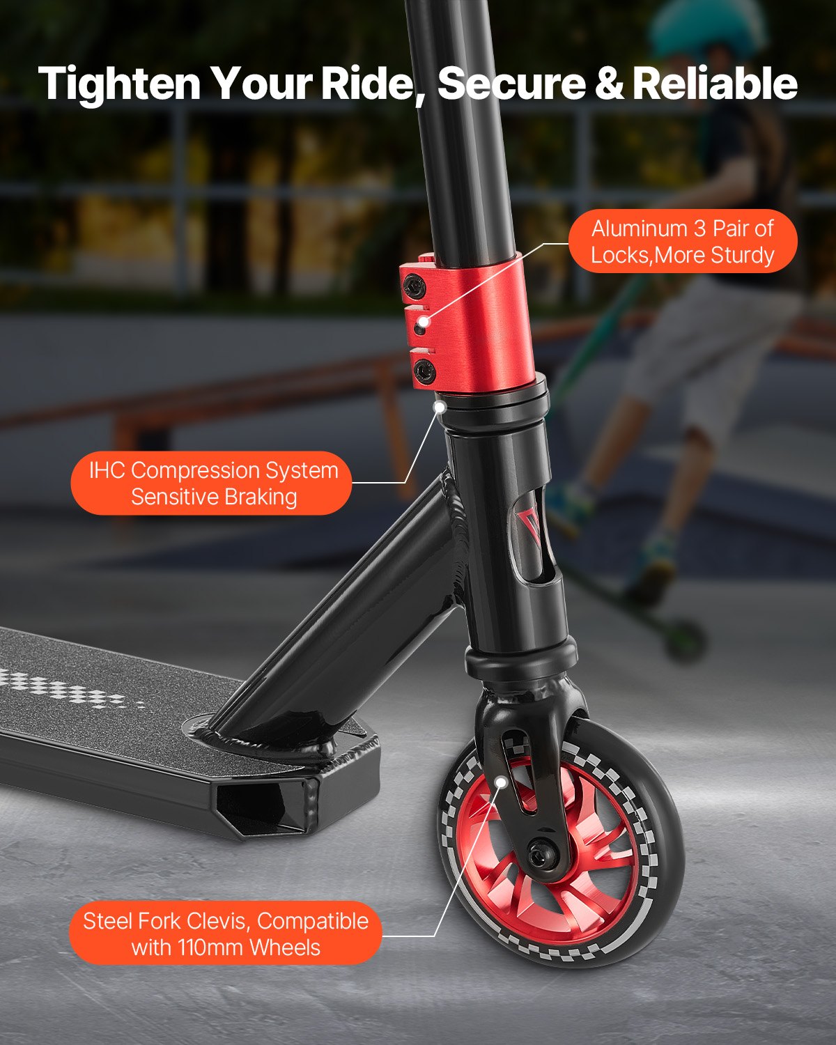 Stunt Scooter Pro Complete Trick Scooter for Kids Teens Adults Aluminum Deck