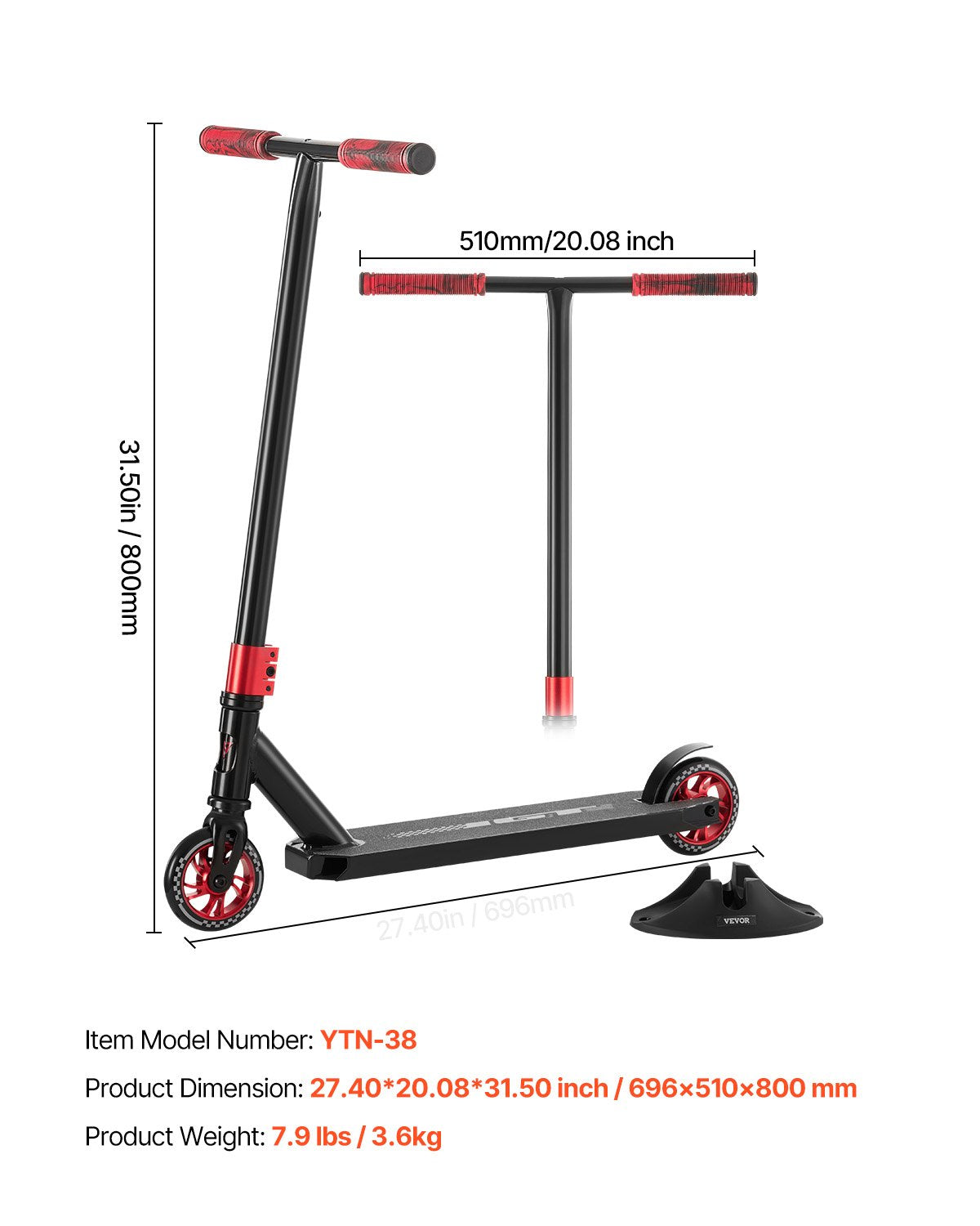 Stunt Scooter Pro Complete Trick Scooter for Kids Teens Adults Aluminum Deck