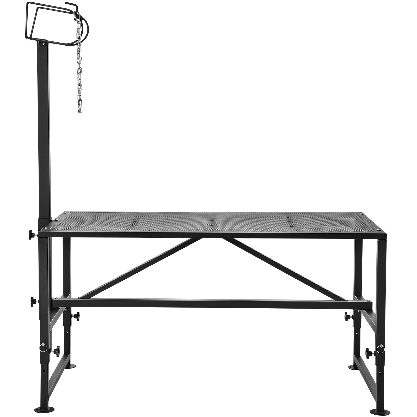 Goat Sheep Stand 51x23in Adjustable Metal Livestock Milking Shearing Black