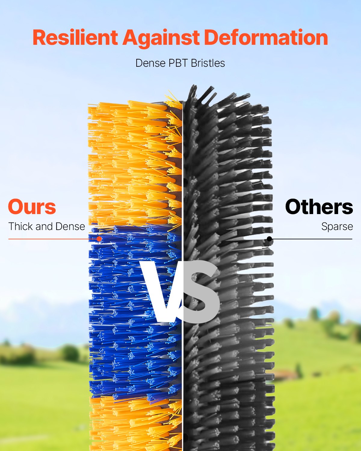 4Pcs Livestock Scratching Brush with 8 Screws, Yellow & Blue