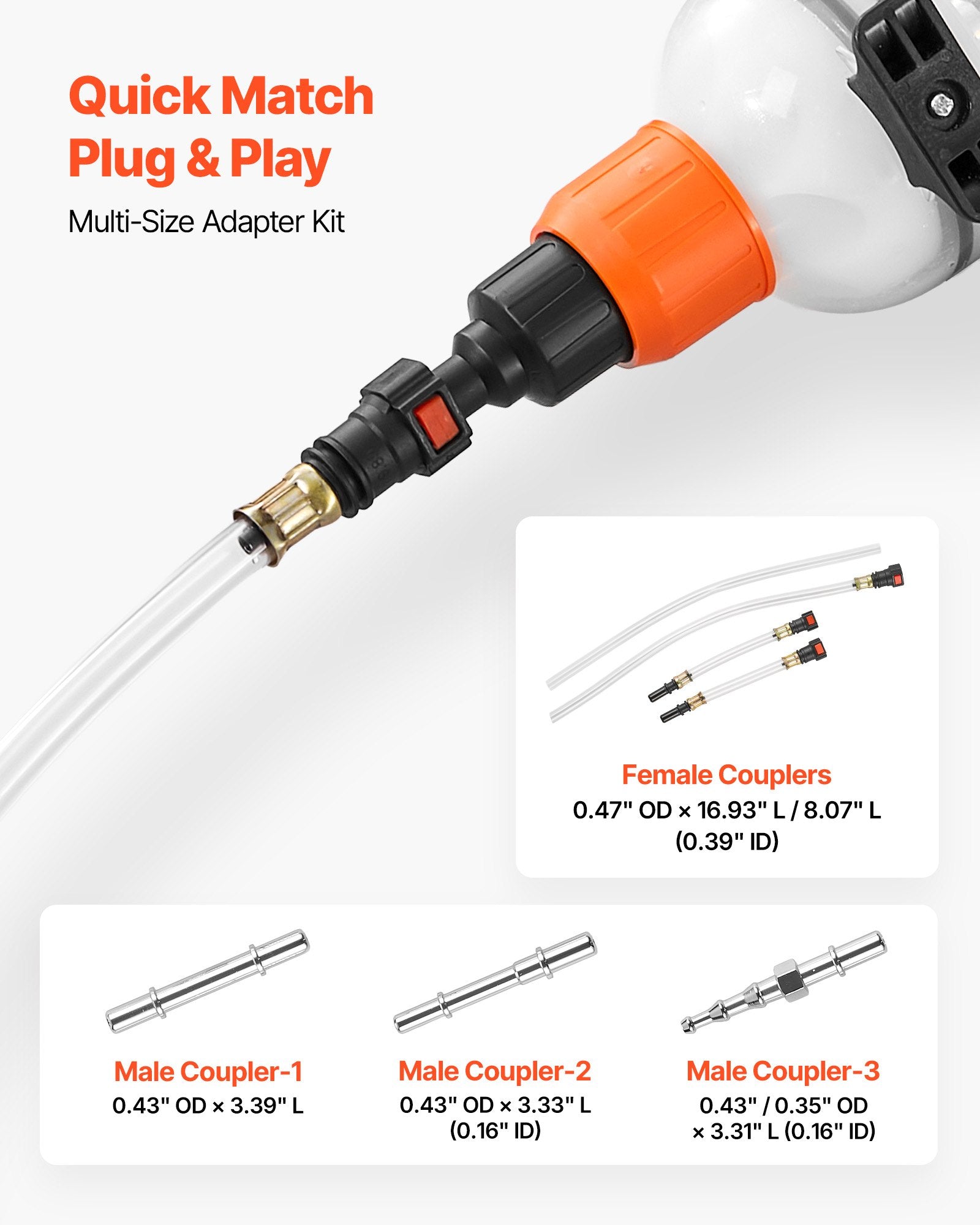 1.5L Fluid Extractor Manual Automotive Pump with Hose and Extension Tubes