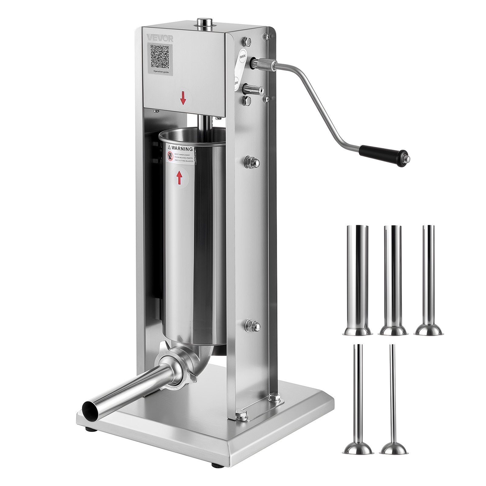 5L Manual Sausage Stuffer Stainless Steel Meat Filling Machine