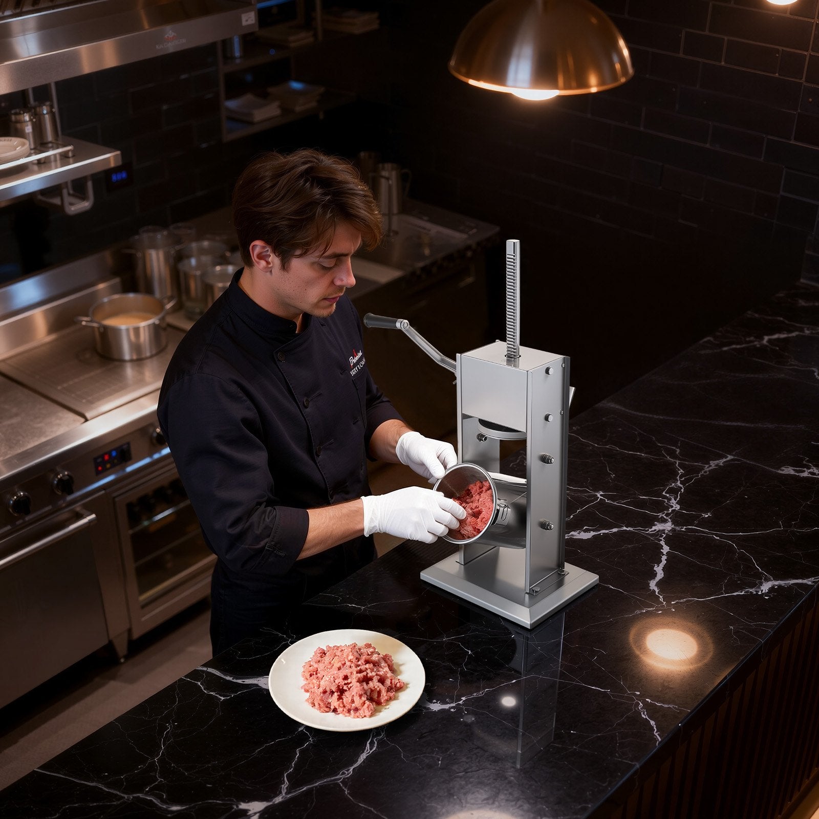 Heavy Duty Manual Vertical Sausage Stuffer Dual Speed Meat Filler Machine