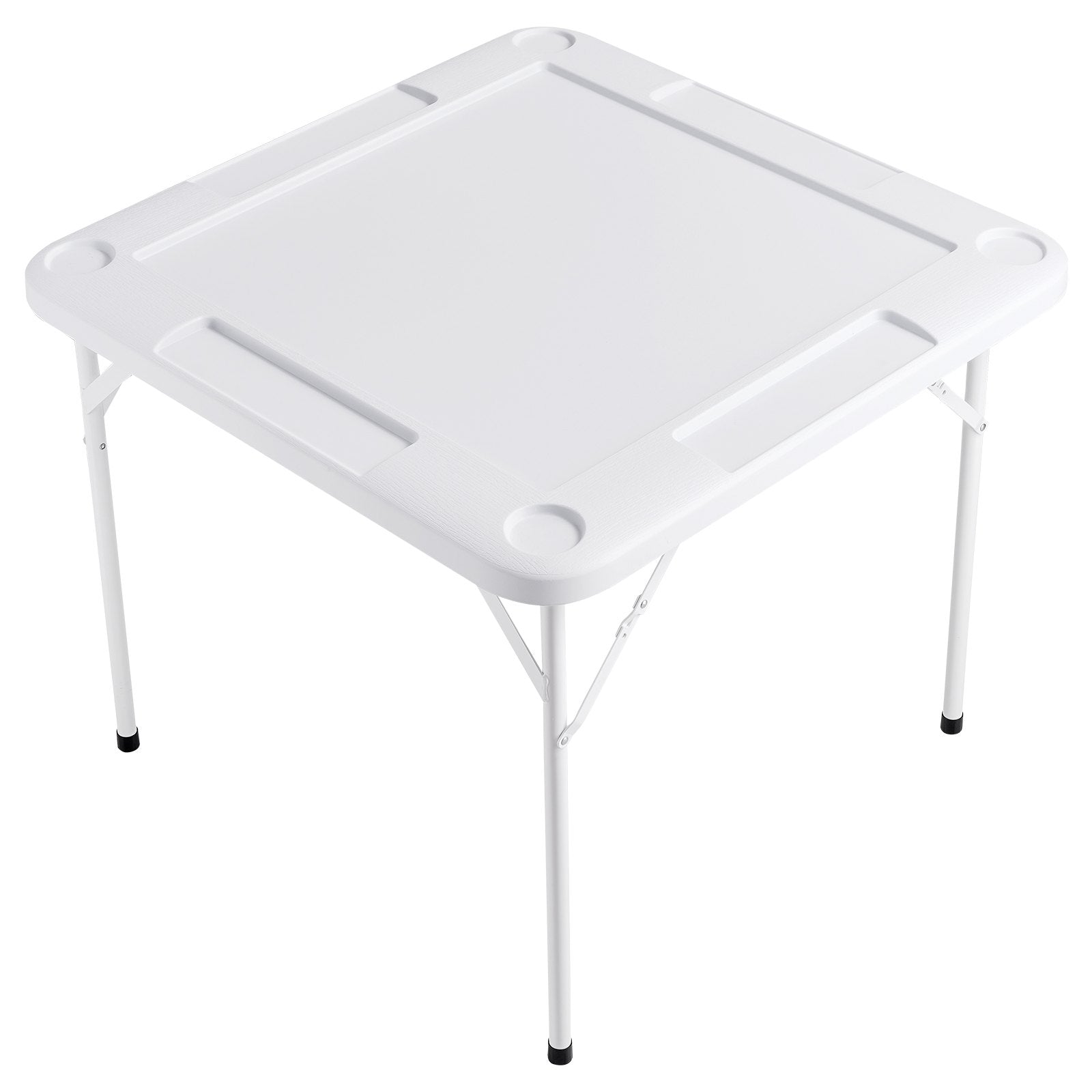 Portable 4 Player Folding Mahjong 90cm Game Table with Cup Holders Domino Set
