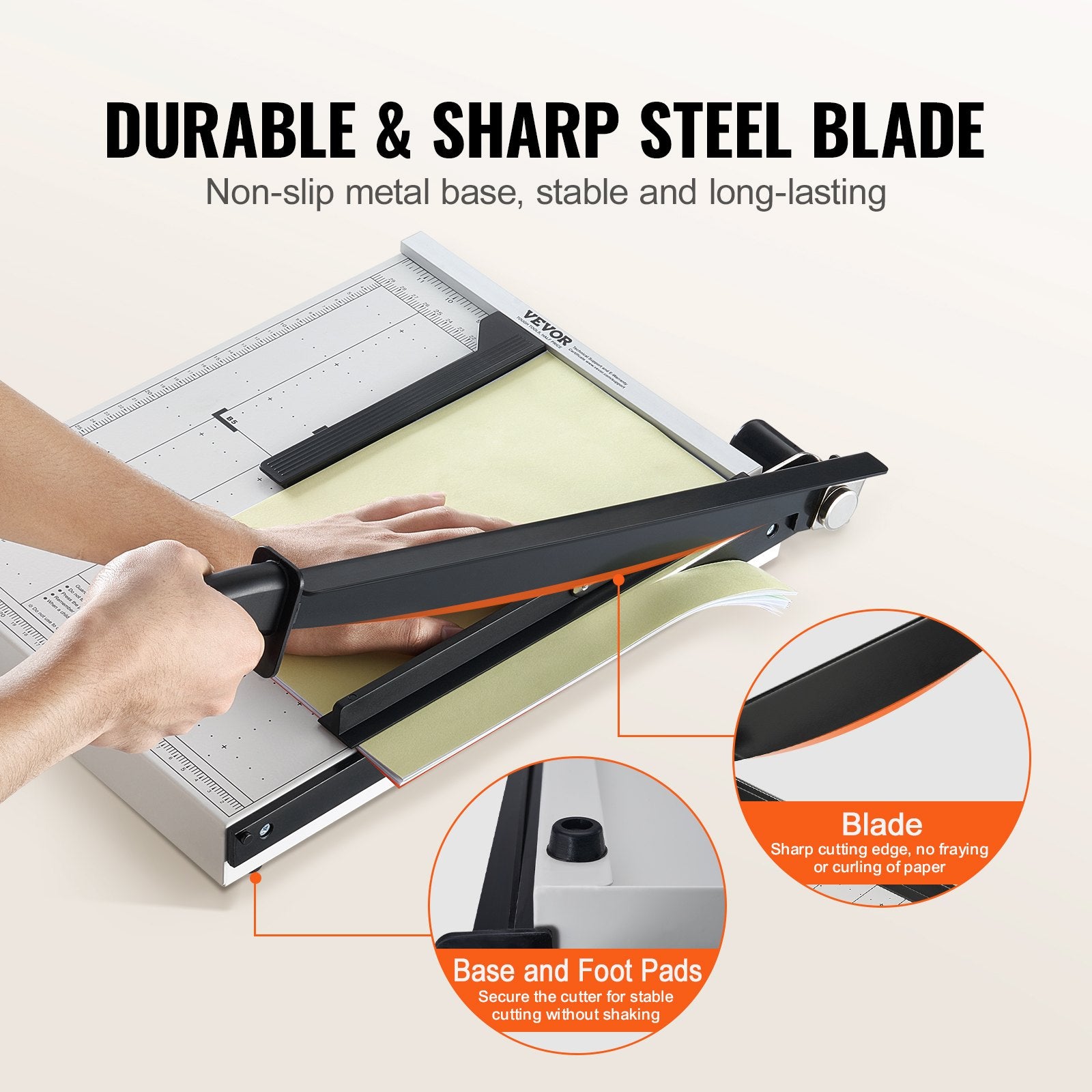 Guillotine Paper Cutter 381 mm Cut Length 16 Sheet Capacity GuardLock