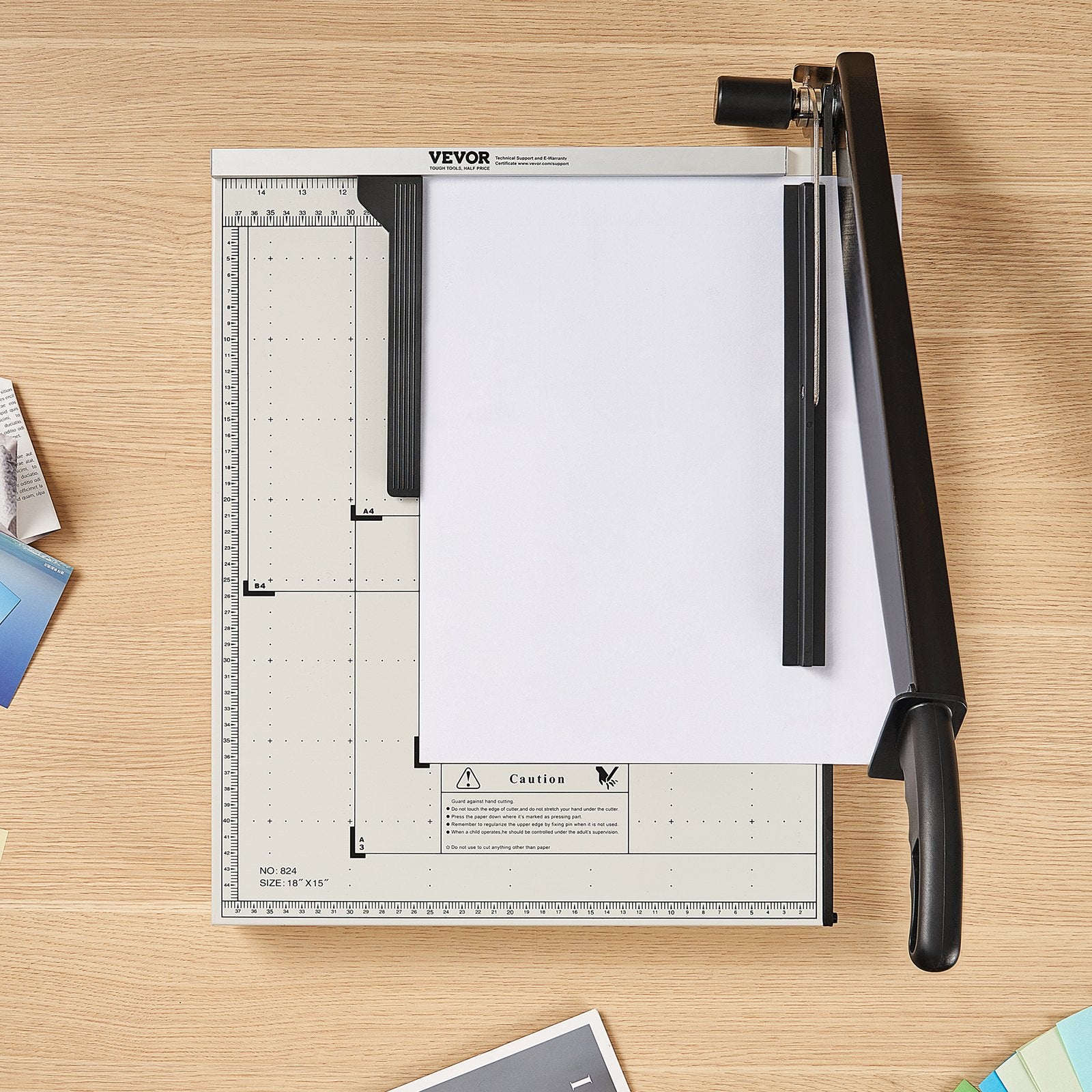Guillotine Paper Cutter 457 mm Cut Length 20 Sheet Capacity GuardLock