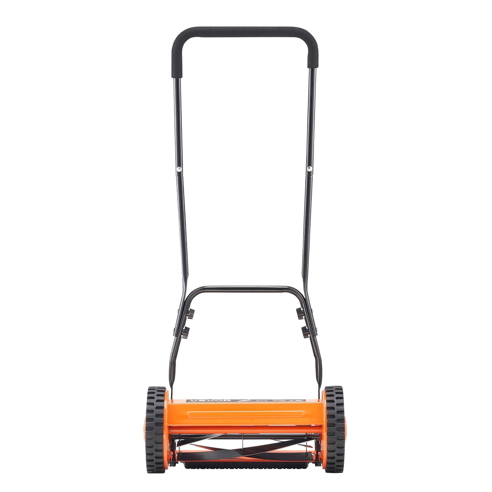 Push Reel Lawn Mower 40cm 5-Blade Manual Adjustable 15-45mm with Grass Catcher
