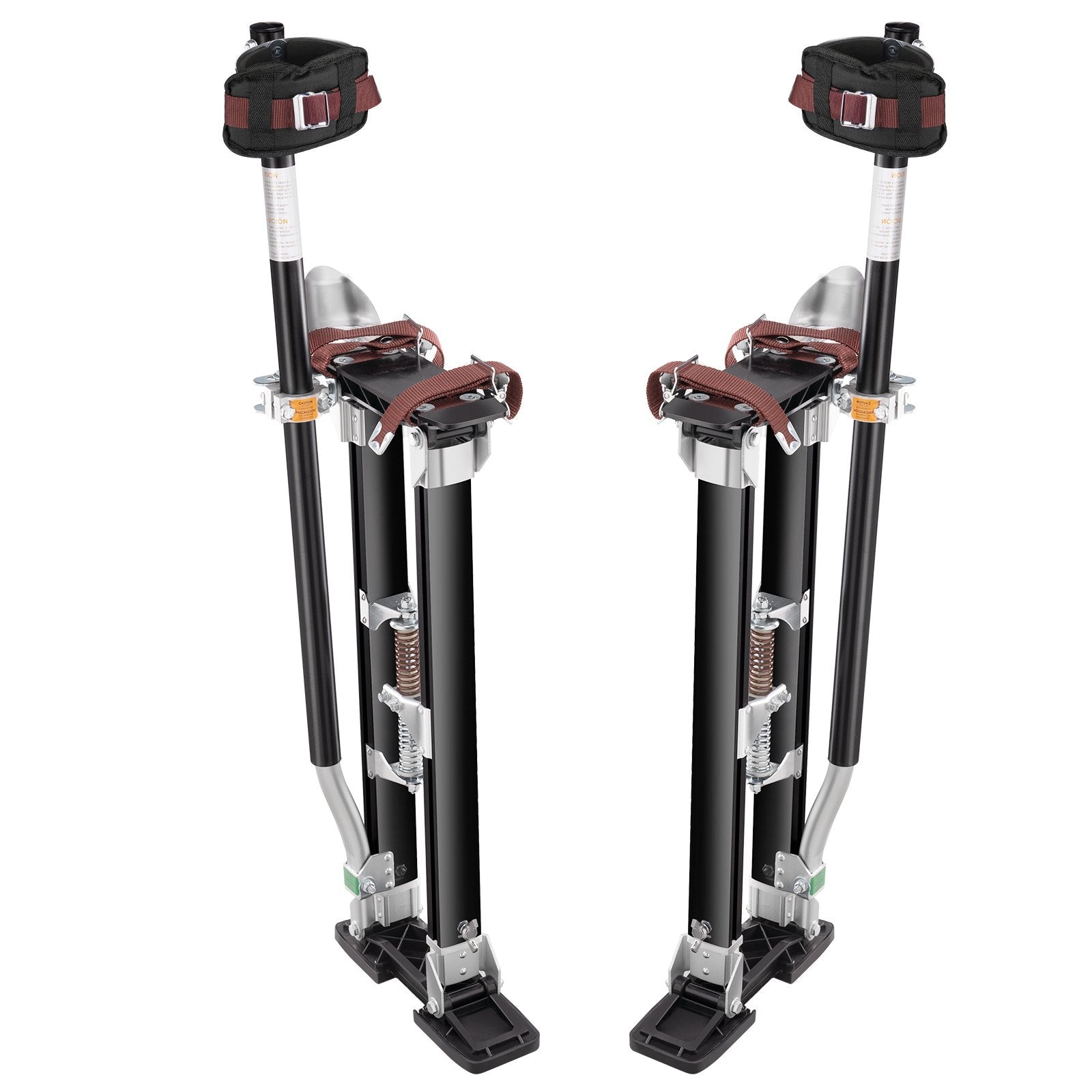 Adjustable Aluminum Drywall Stilts 61-101.6 cm with Knee Pads
