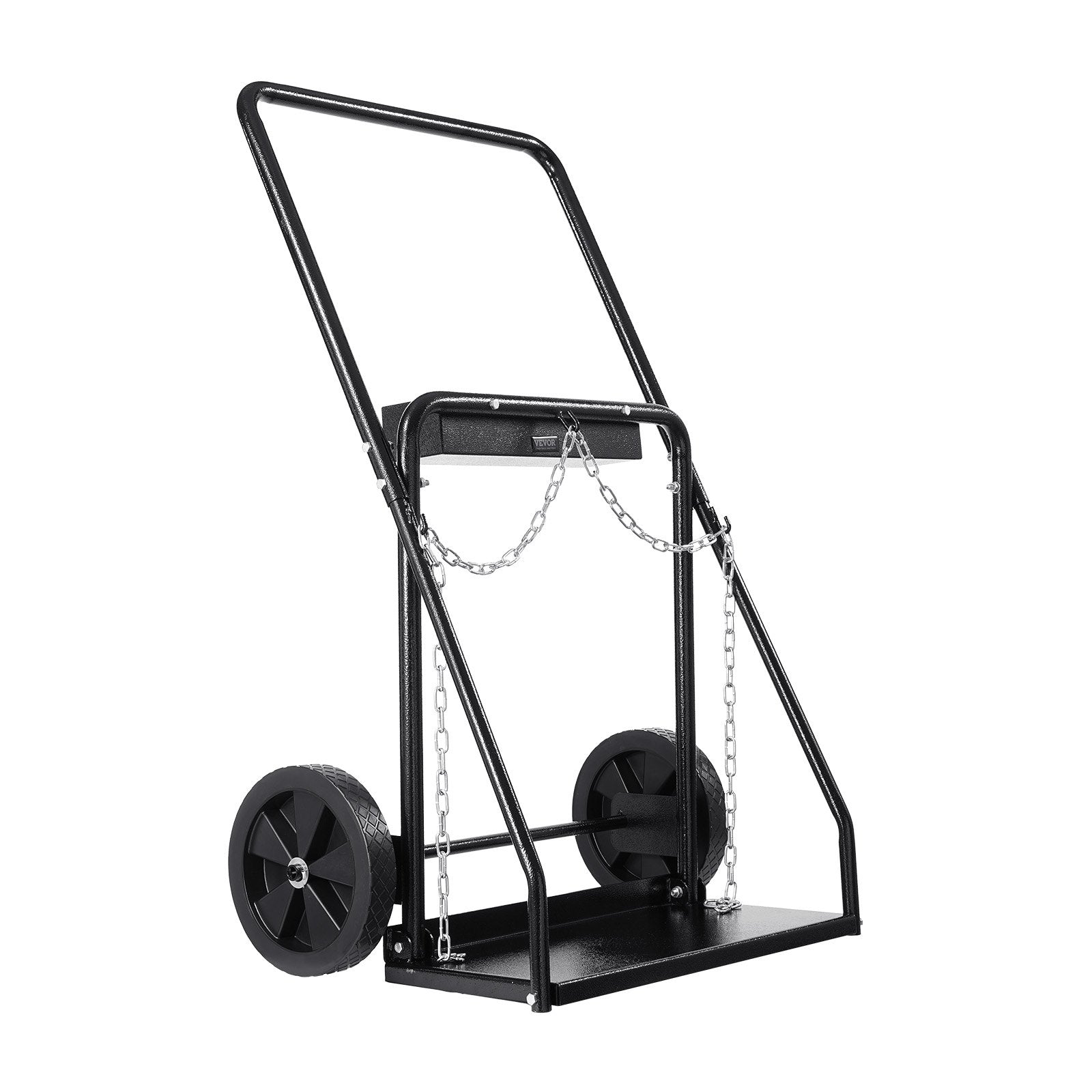 Dual Welding Cylinder Cart Oxygen Acetylene 440LBS Tank Cart with 10" Wheels