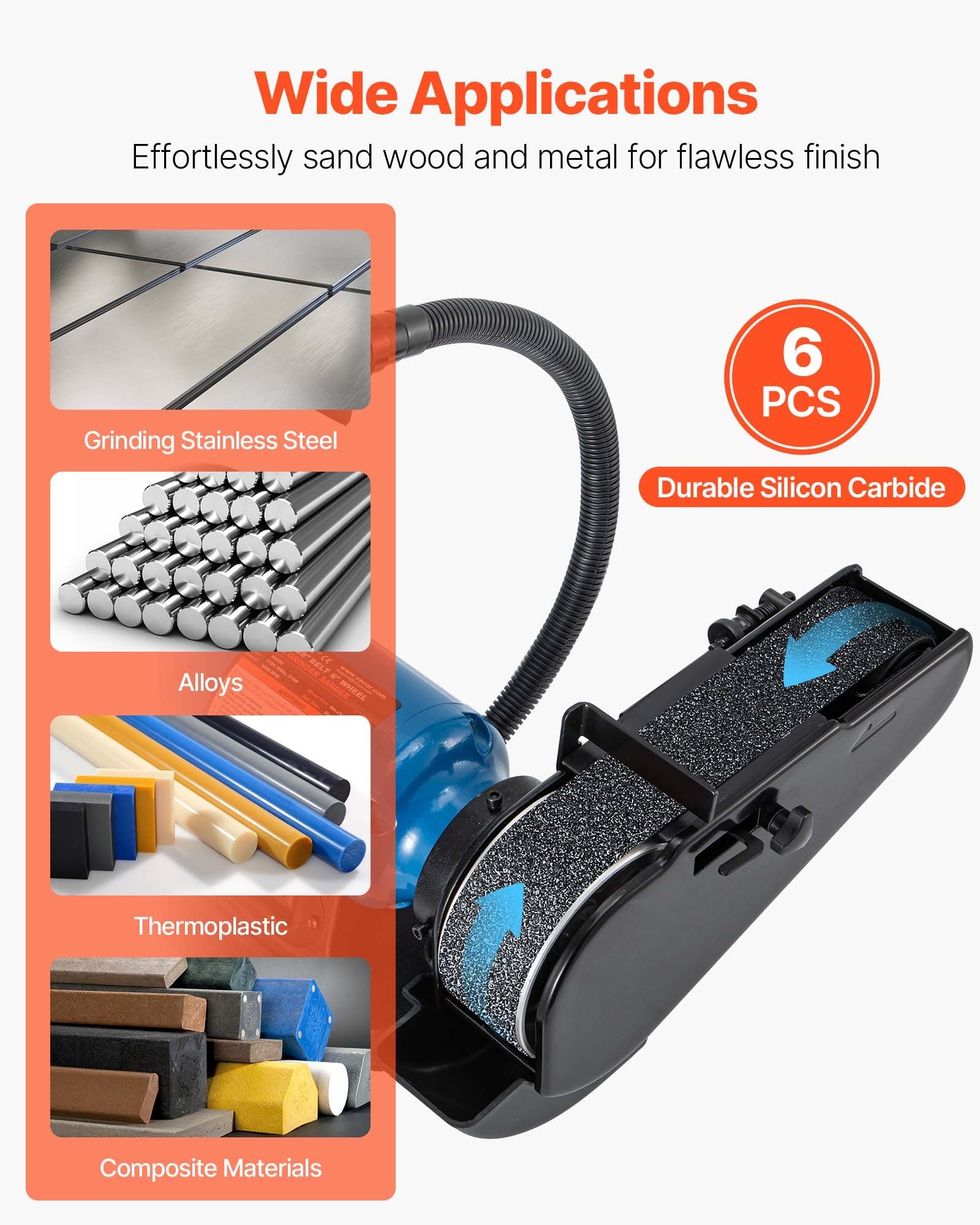 Belt Sander Sanding Belts for Metal Woodworking Knife Sharpening Finishing