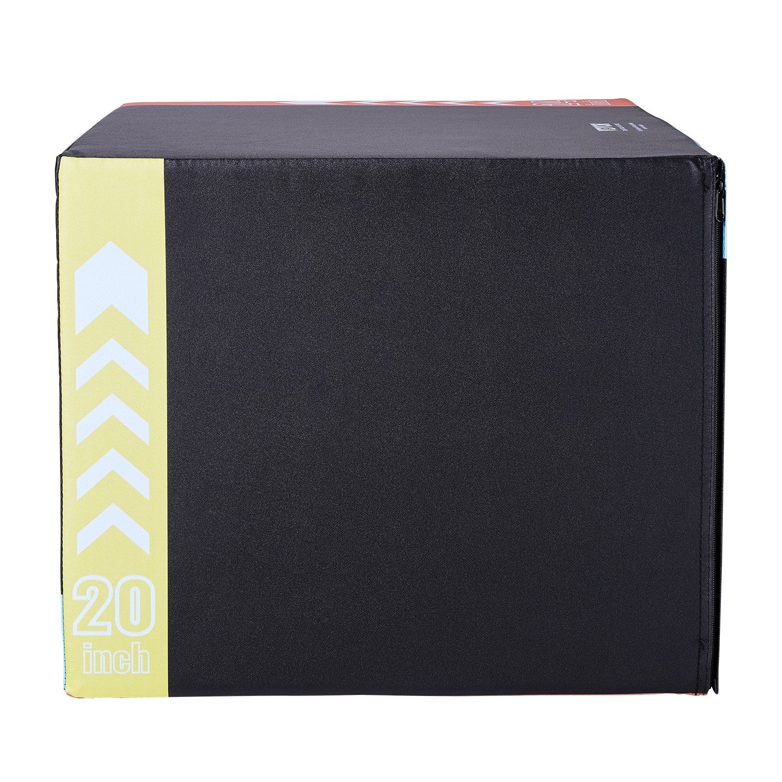 3-in-1 Plyometric Jump Box 30/24/20in Foam Anti-Slip Fitness Step Box Black