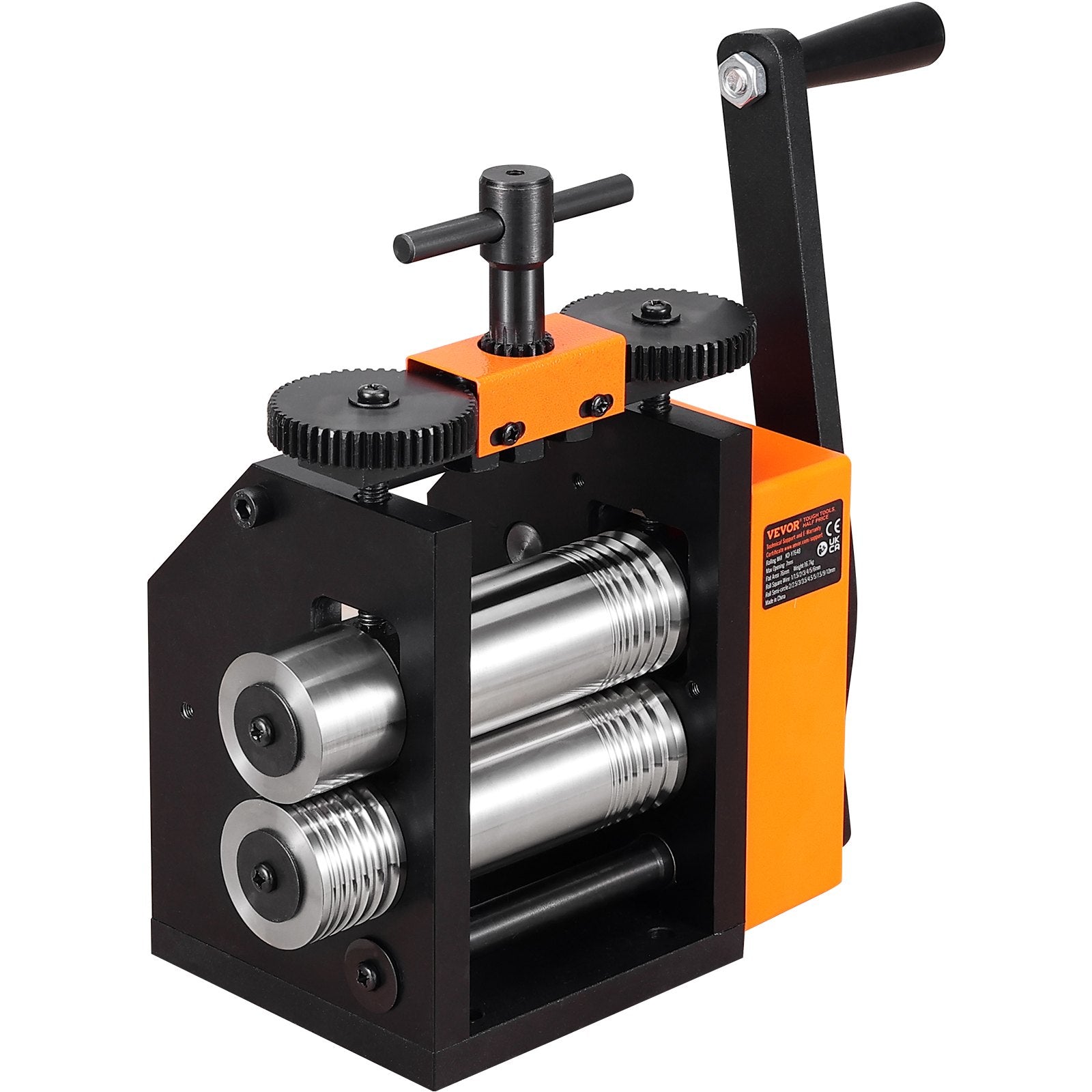 Rolling Mill 3in 76mm Jewelry Machine 1:2 Gear 3-in-1 0.1-7mm Sheet Wire Pattern