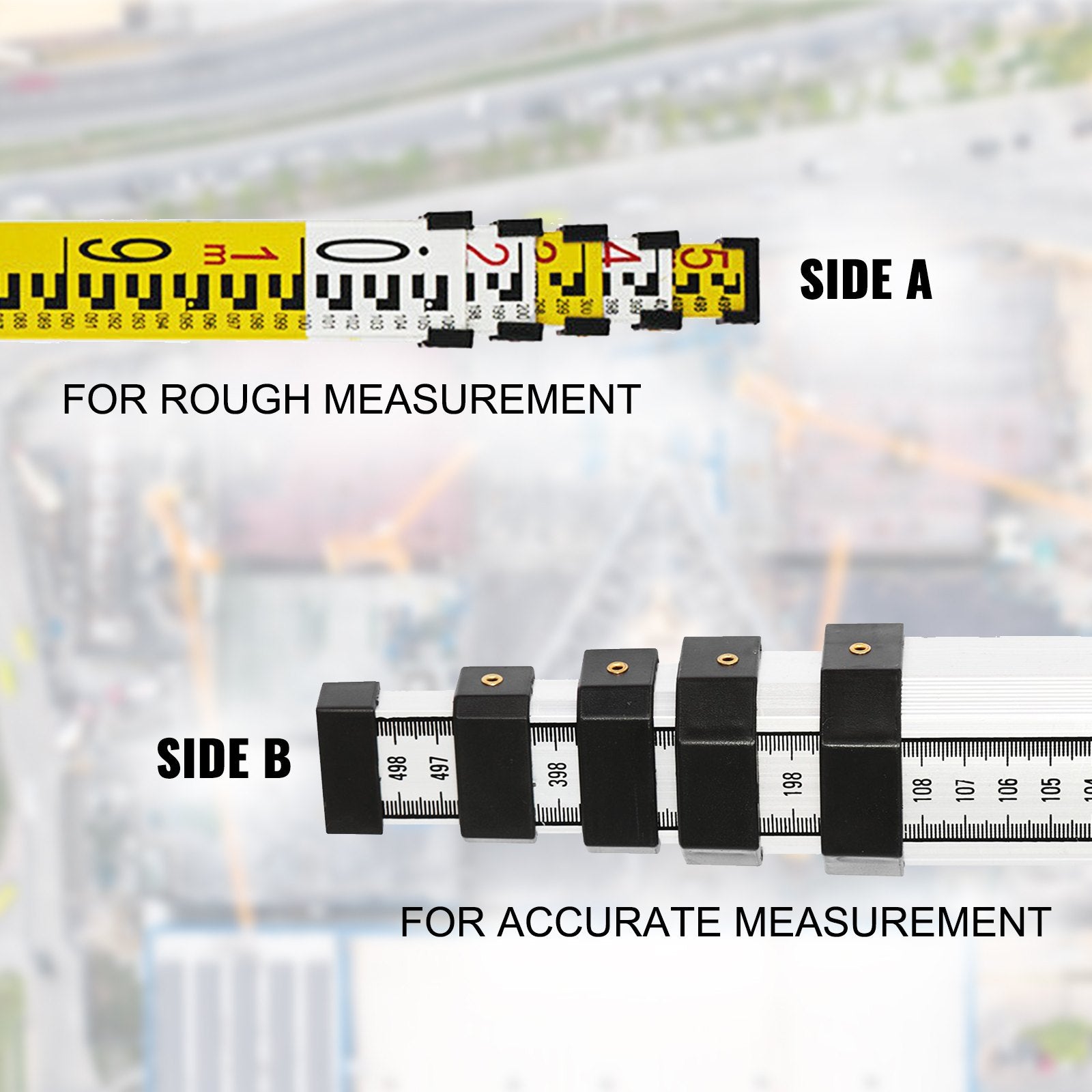 Super Combination 1.65m Aluminum Tripod + 5m Staff for Rotary Laser Level