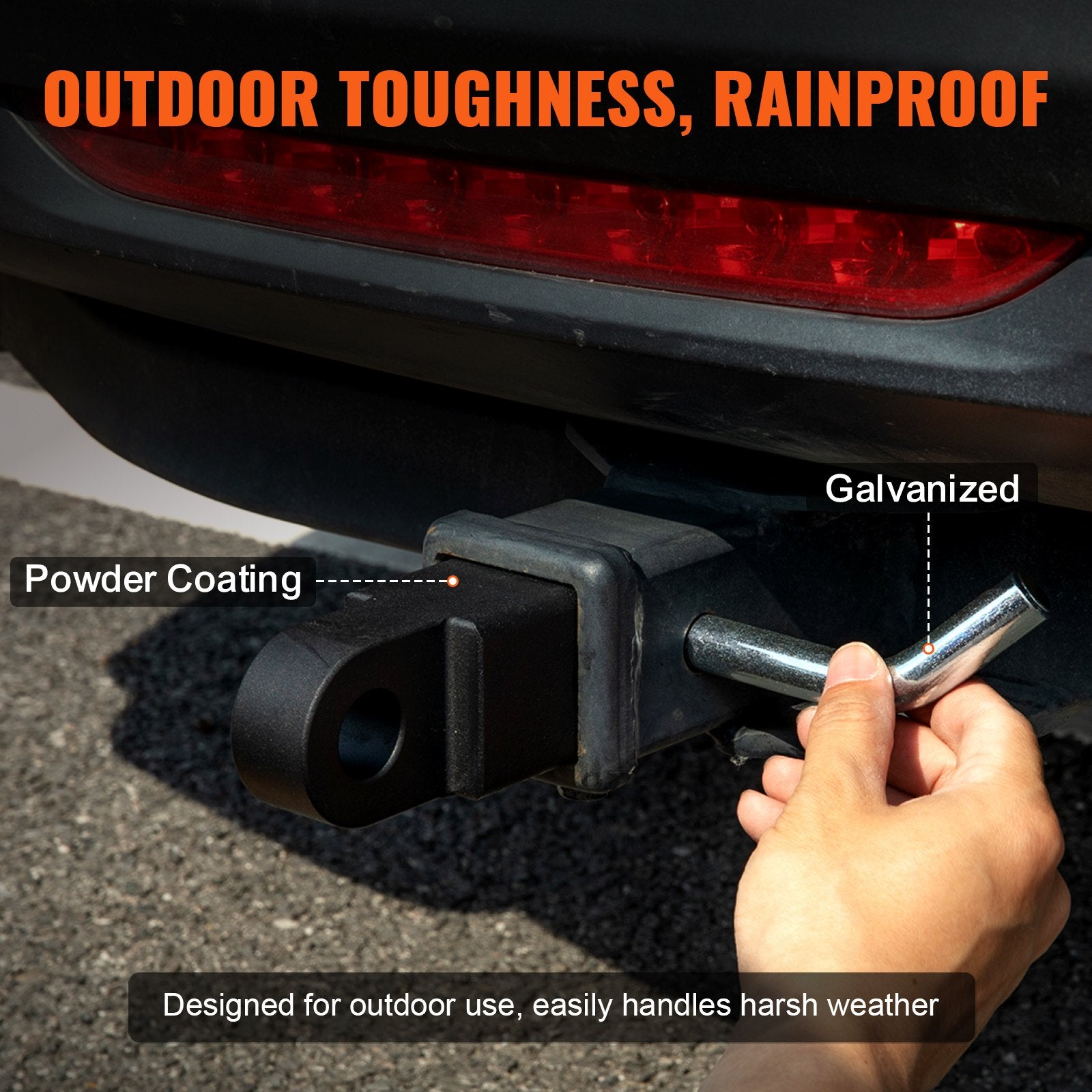 Shackle Hitch Receiver 50mm 24 Ton Heavy Duty Towing Aluminum Alloy