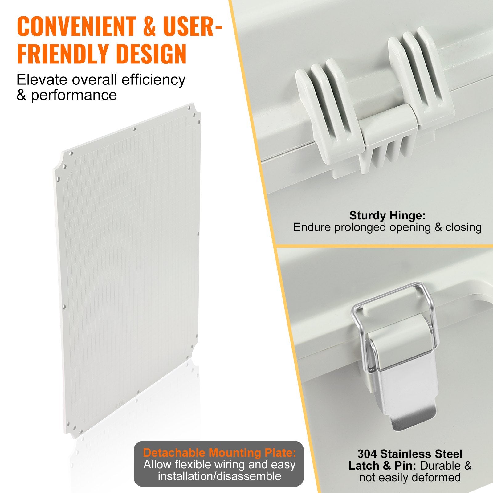 Outdoor Electrical Junction Box 530x430x200mm ABS IP67 Waterproof