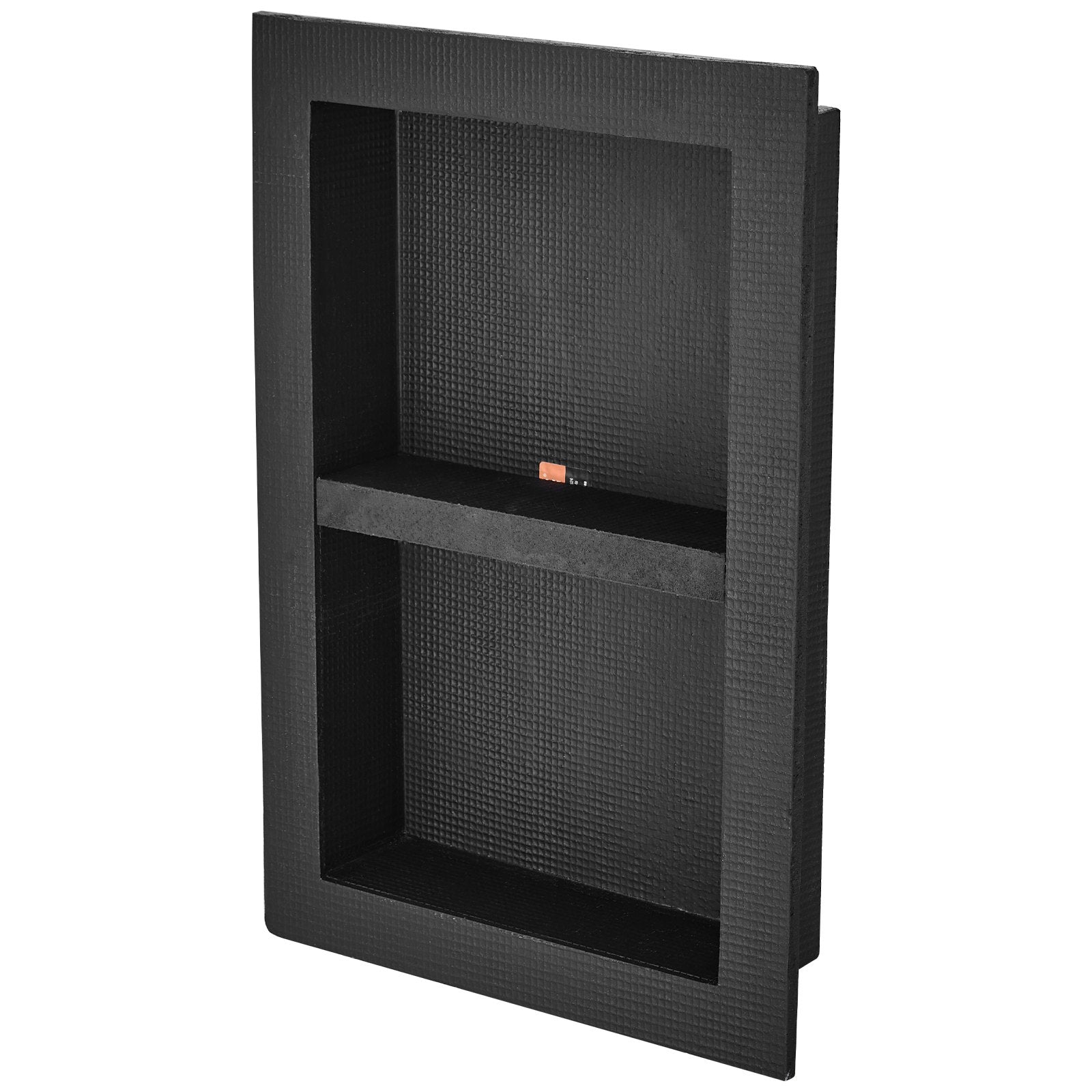 Shower Niche 40.64x60.96cm Double Shelf Wall-Inserted Recessed Storage Black