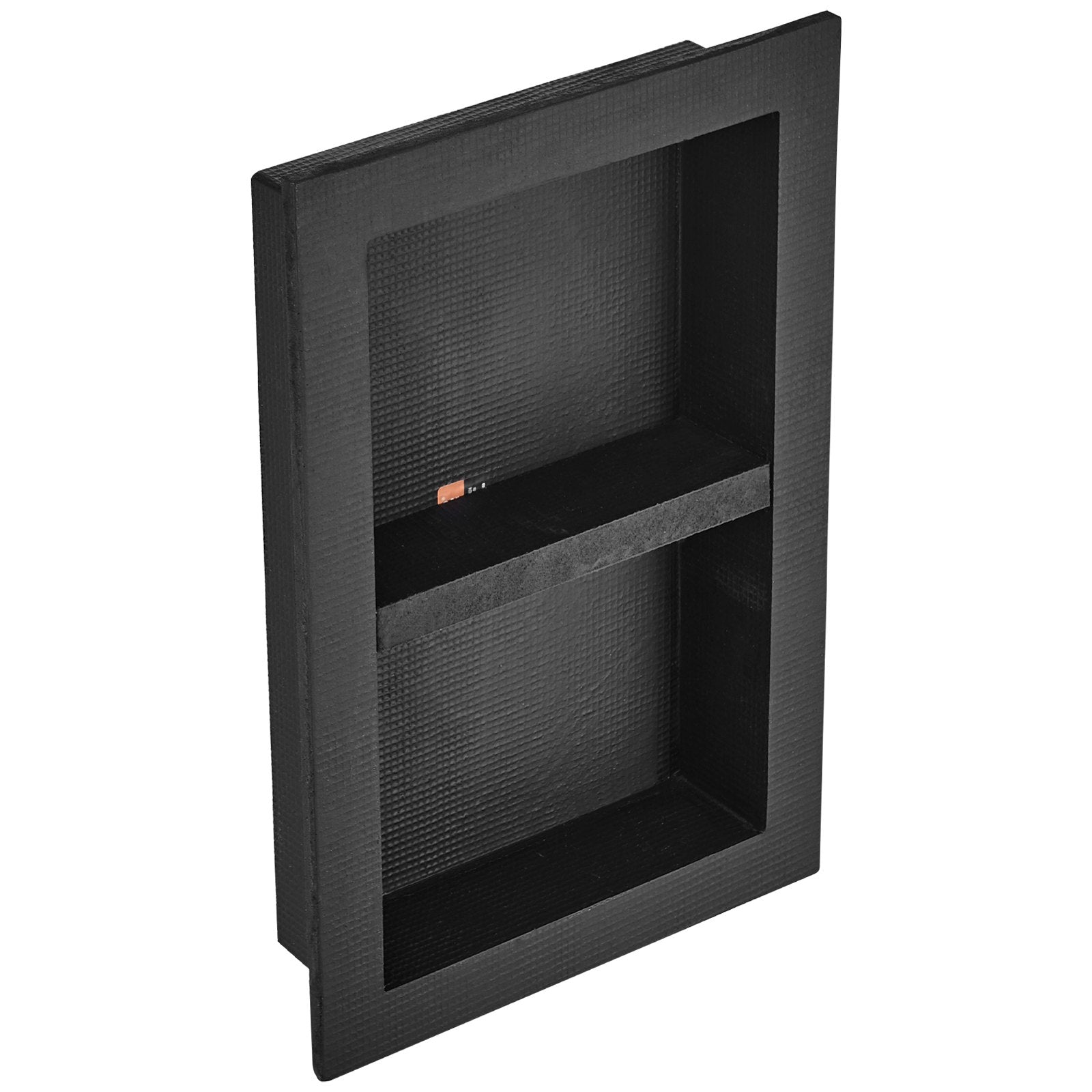 Shower Niche 40.64x60.96cm Double Shelf Wall-Inserted Recessed Storage Black