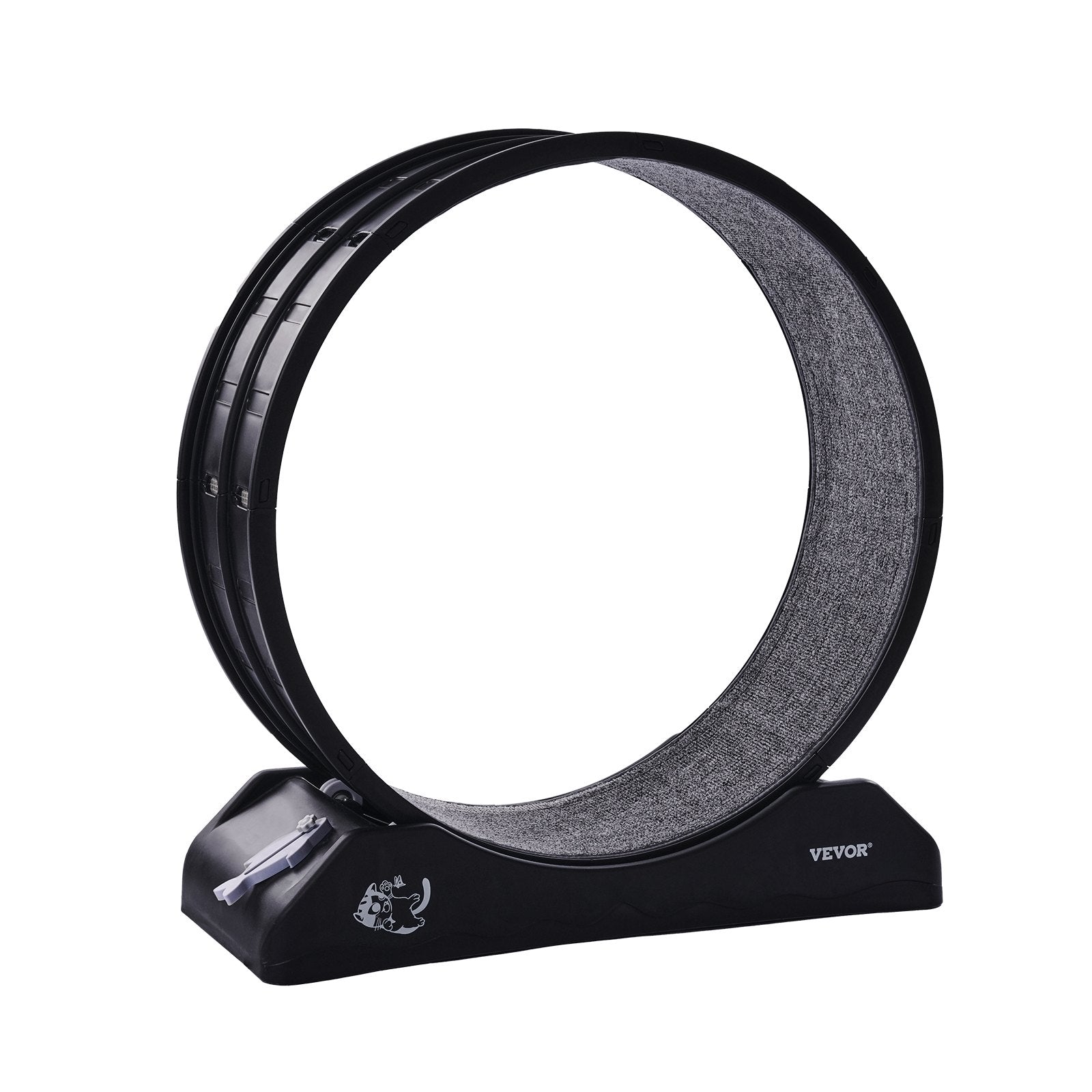 Cat Exercise Wheel 31.5in Large Running Wheel with Brake Carpeted Treadmill