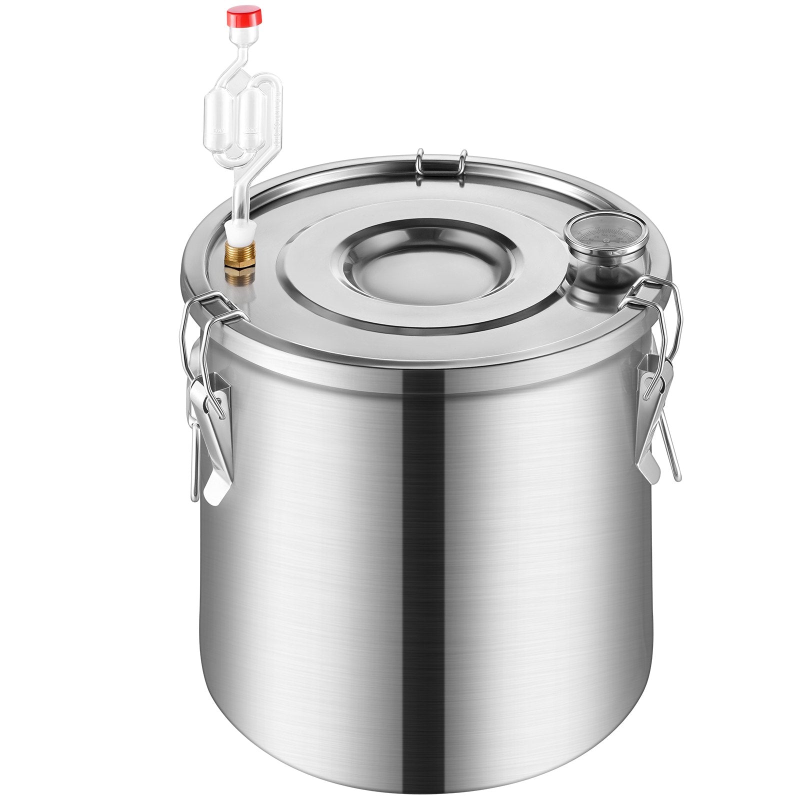 Alcohol Still 5Gal/19L Stainless Steel Distiller Copper Coil Dual Condenser