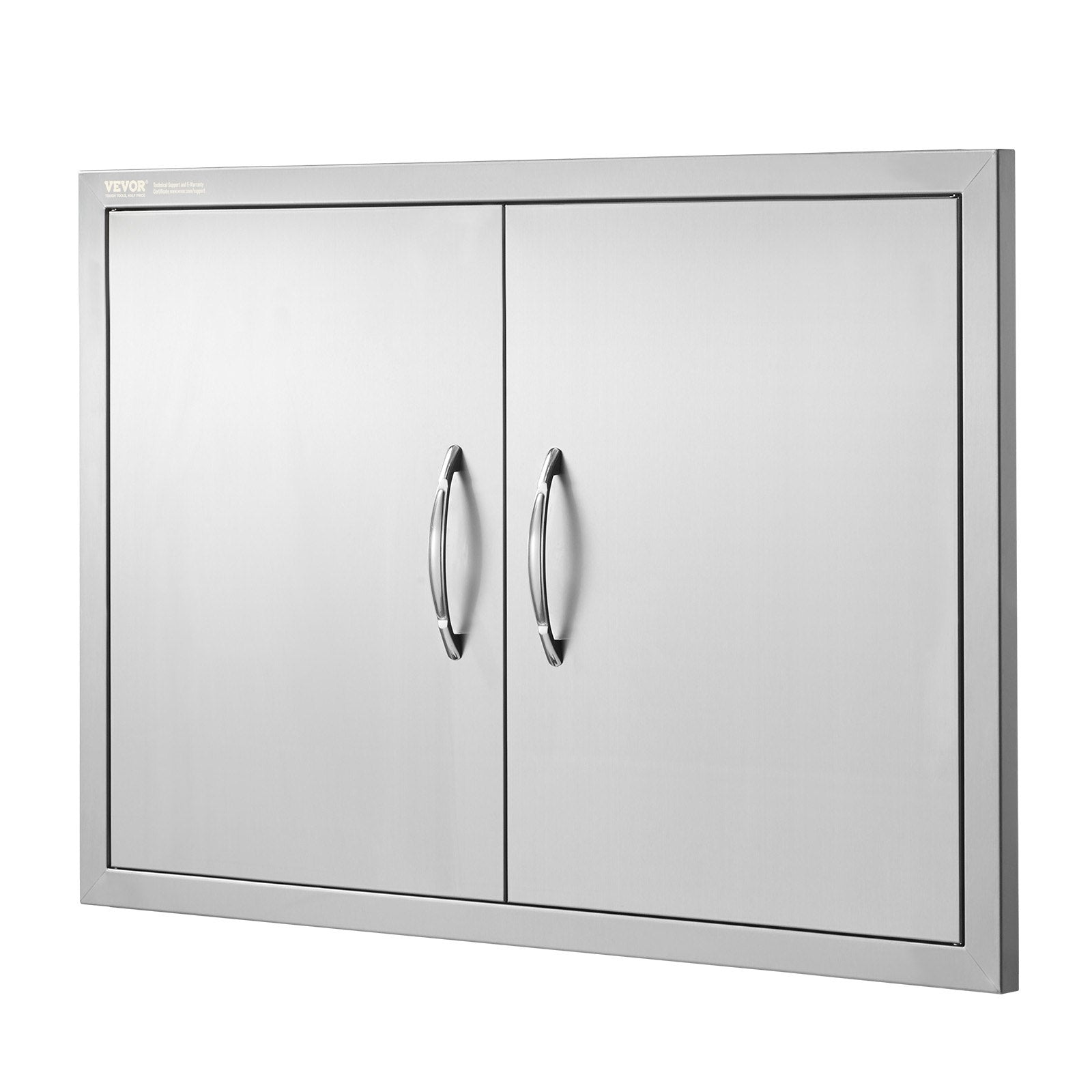 BBQ Access Door 838x558mm Double Outdoor Kitchen Stainless Steel Wall Handles