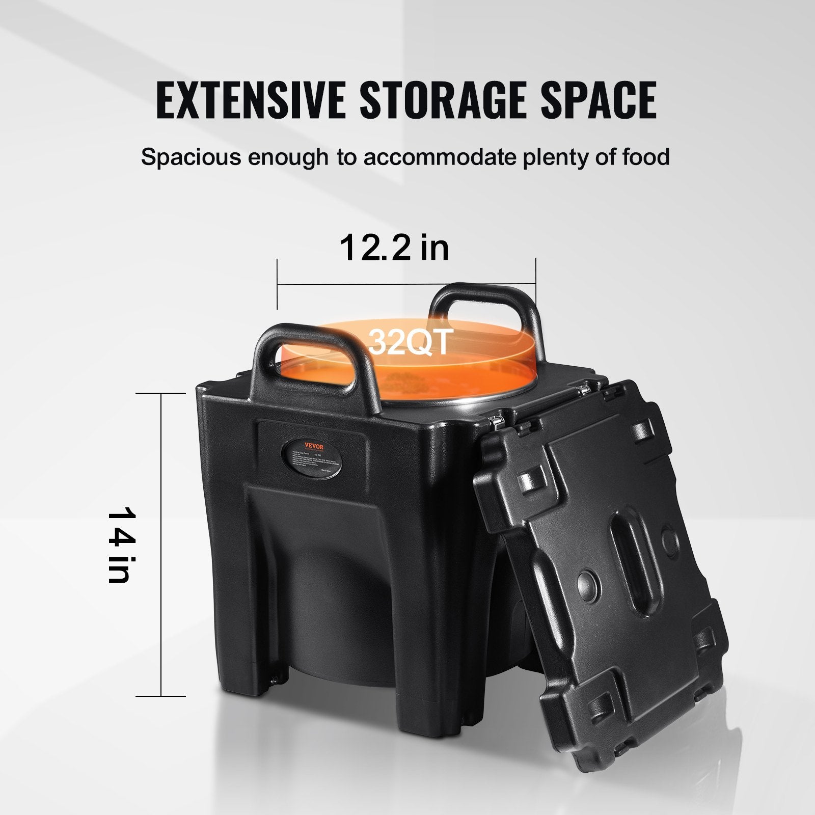 Insulated Food Carrier 30L Stackable Stainless Steel Hot Box Catering Warmer